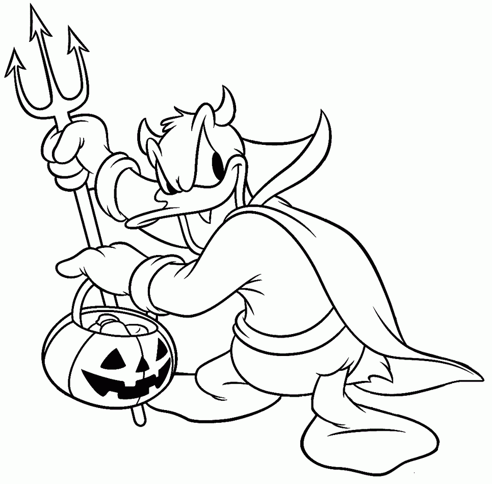 Free Disney Halloween Coloring Pages