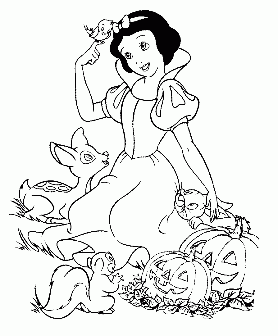 30 Free Printable Disney Halloween Coloring Pages