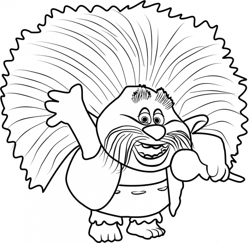 30 Printable Trolls Movie Coloring Pages