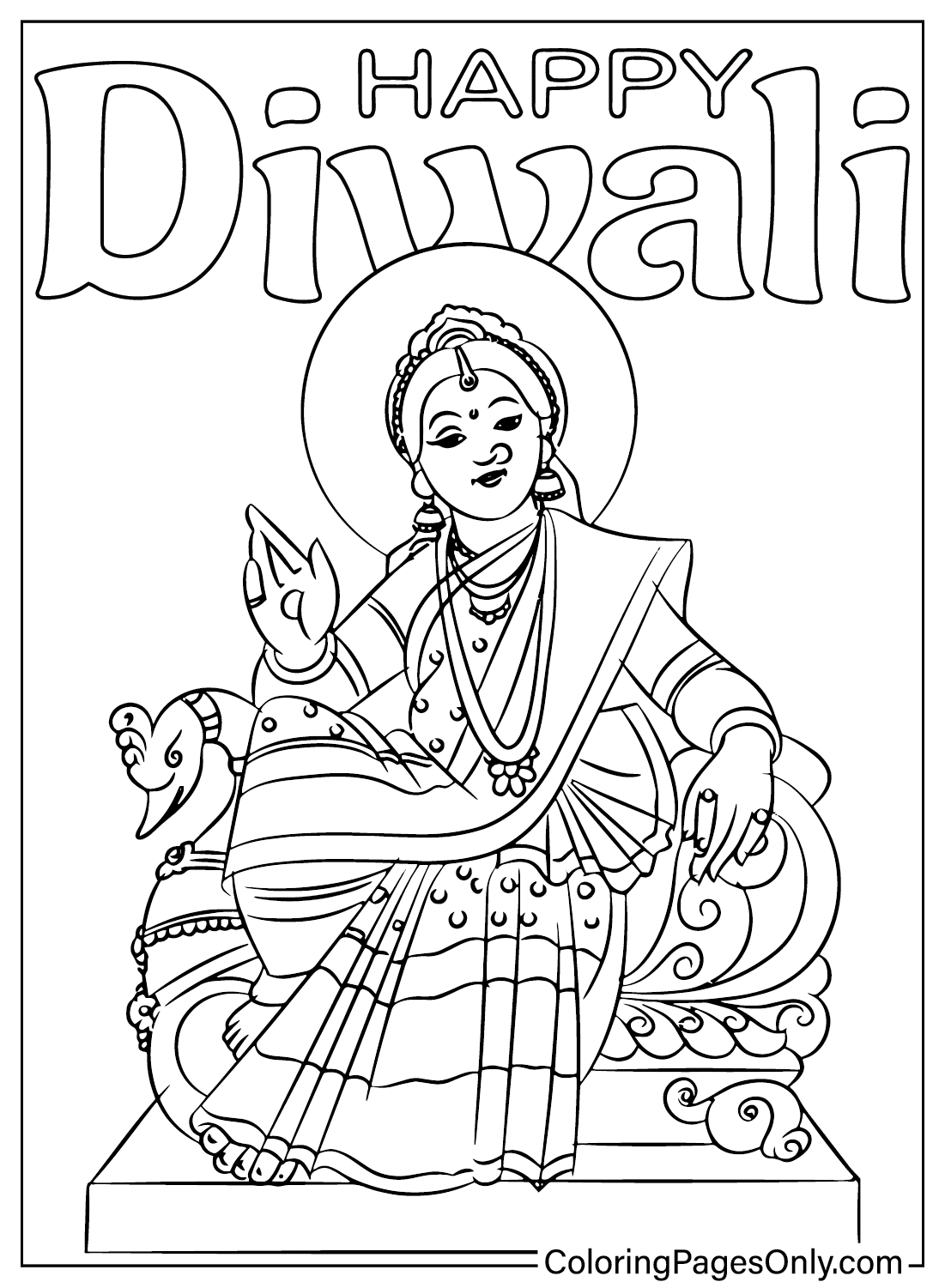 31 Diwali Coloring Pages ColoringPagesOnly