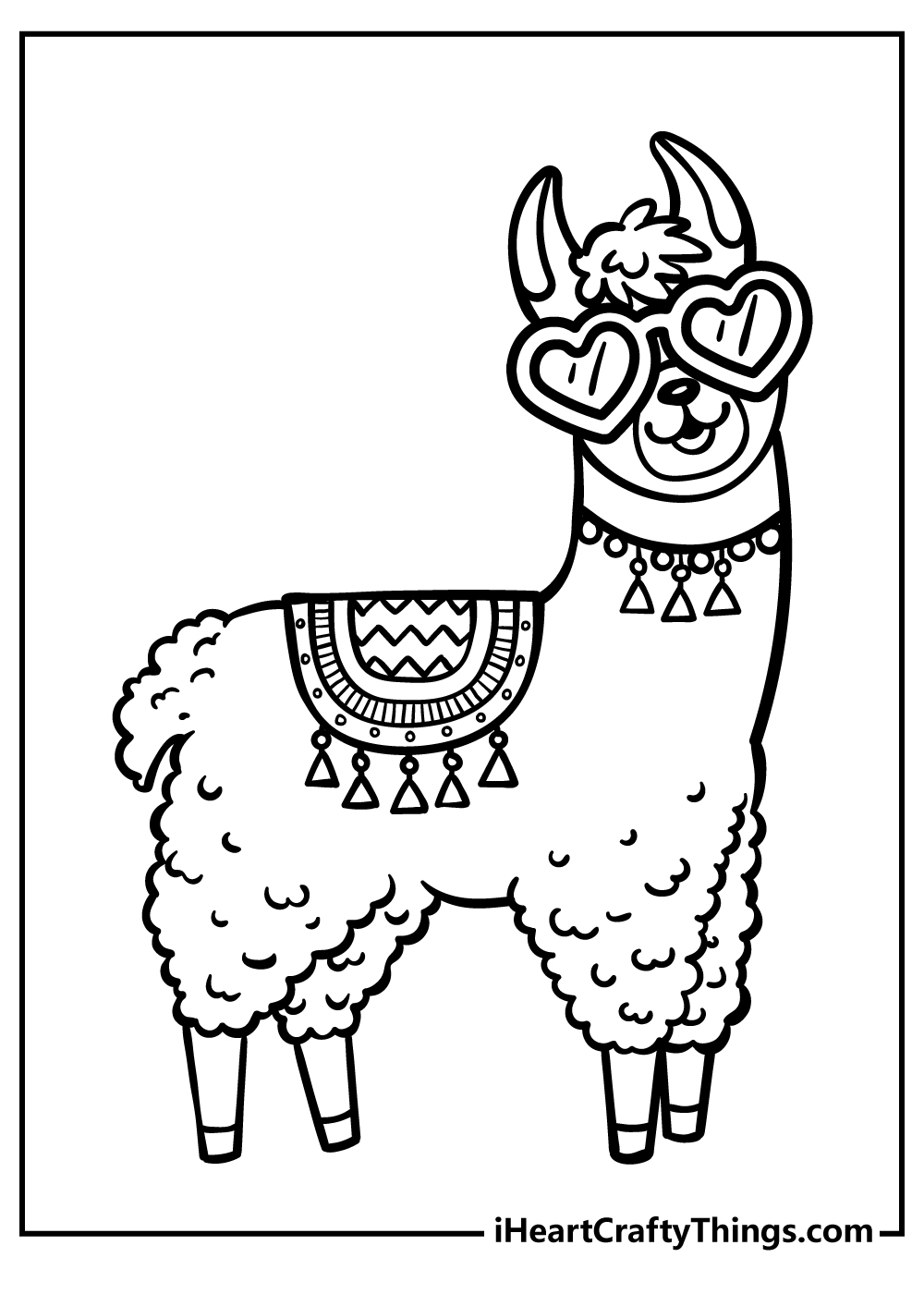32 Cute Printable Llama Coloring Page RhodaCampbell
