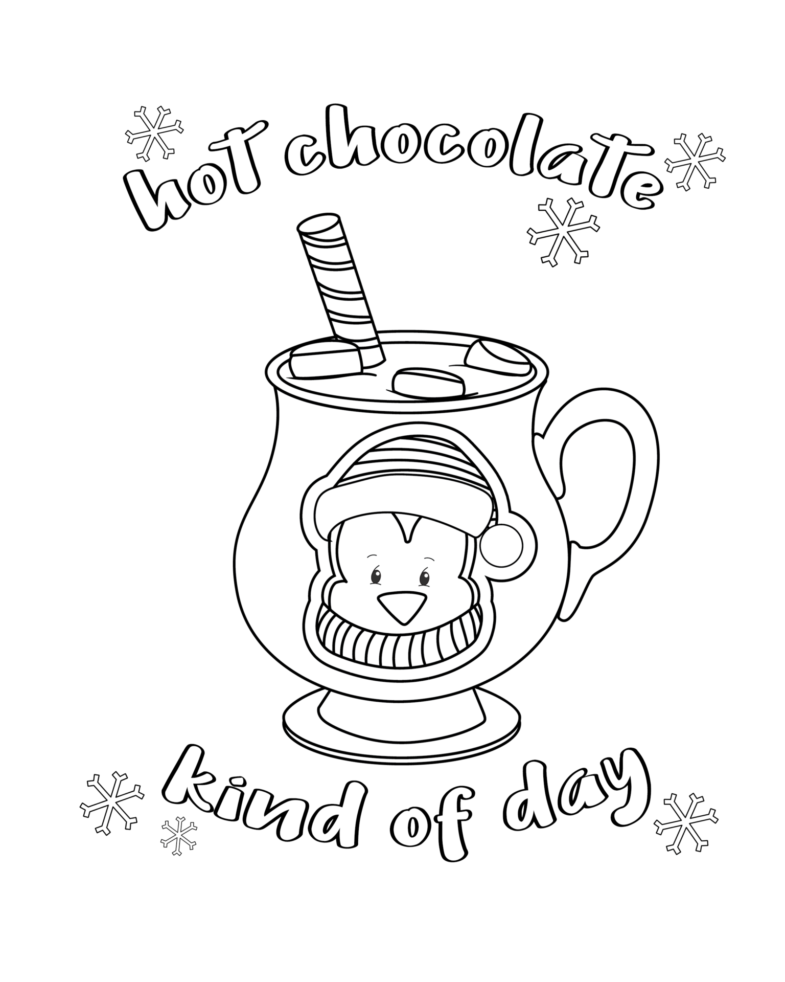 Hershey Kiss Coloring Page