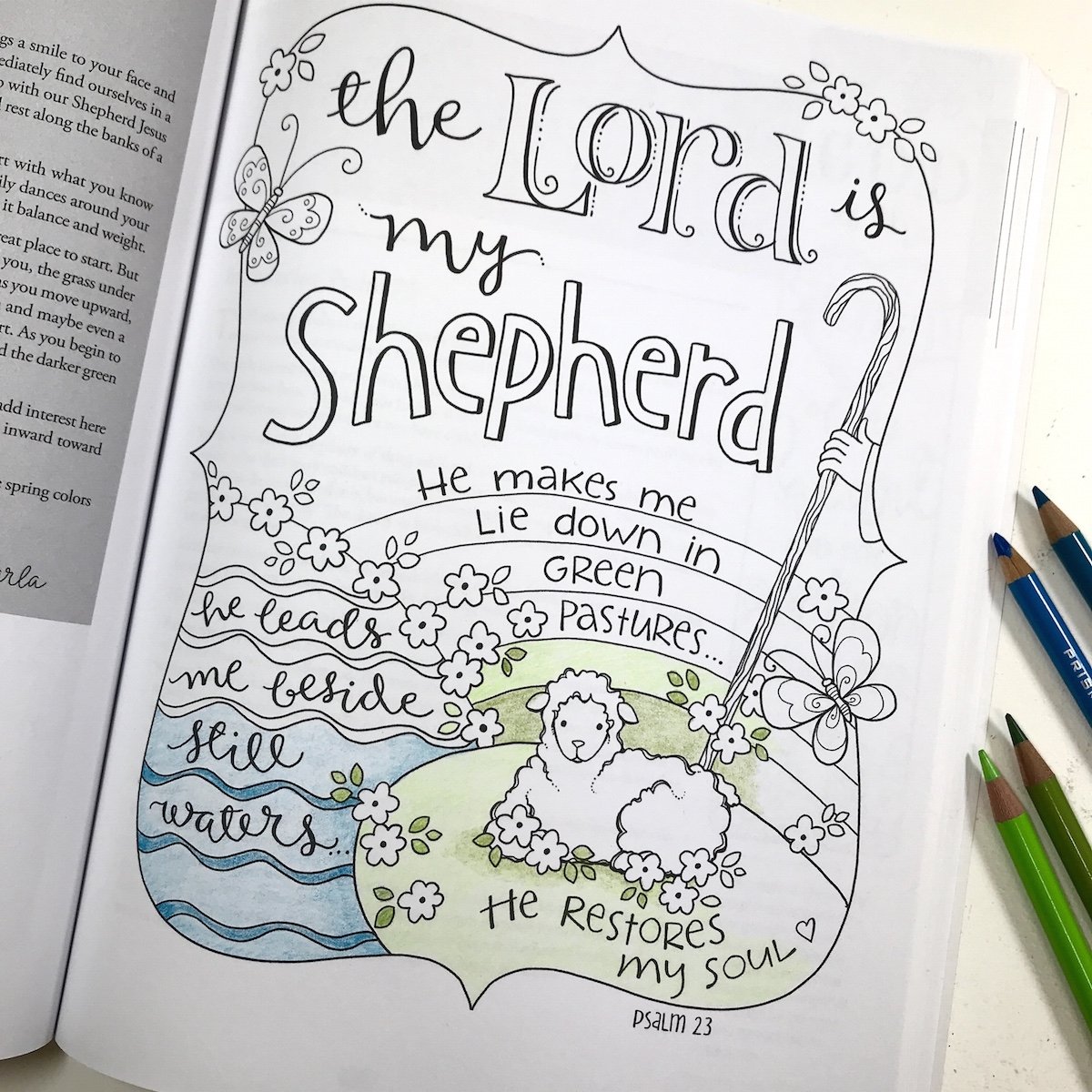 Psalms 23 Coloring Pages