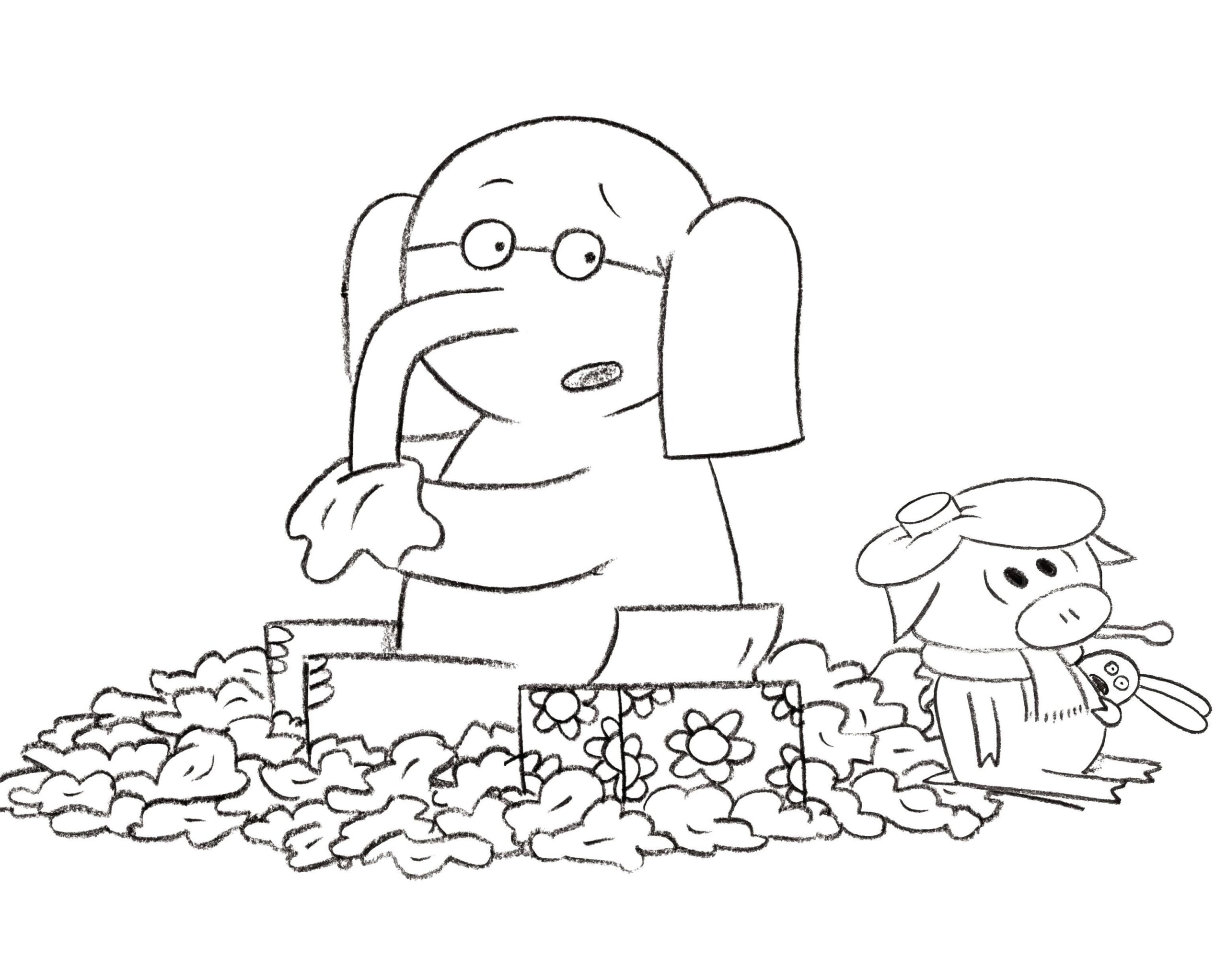 33 Piggie And Gerald Coloring Pages AnashValentina