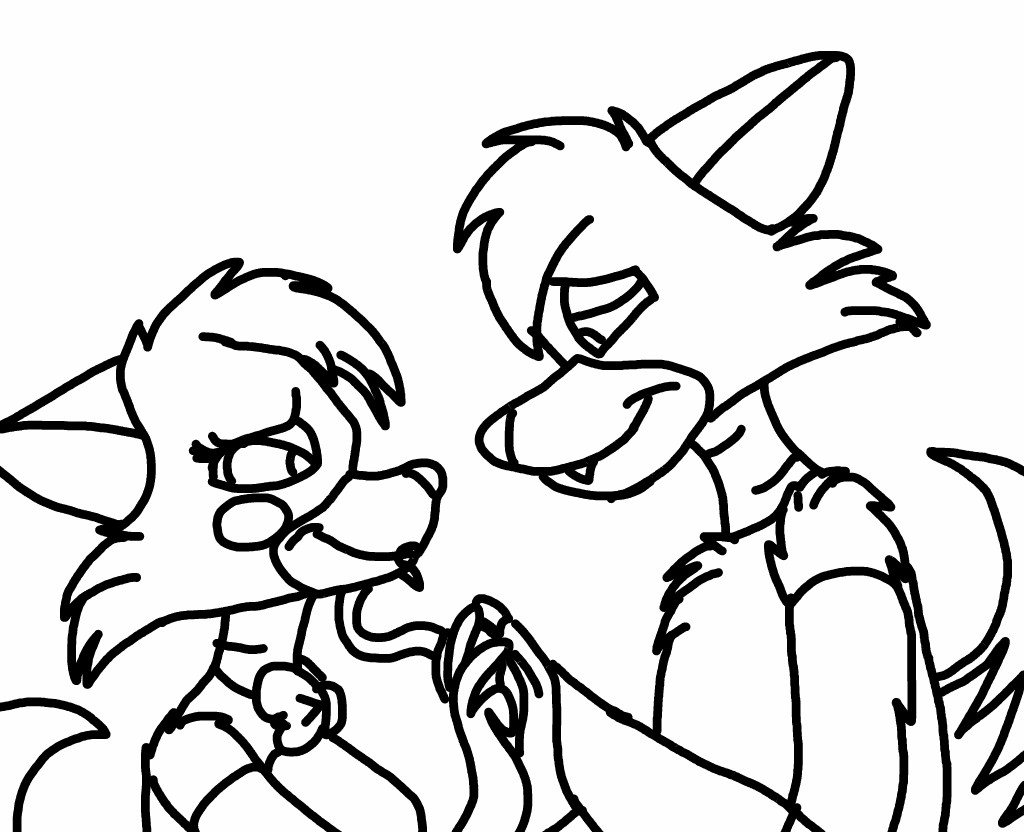 35 Awesome Photos Mangle Coloring Page Happy V Day Foxy X Mangle FNAF Fan Art By