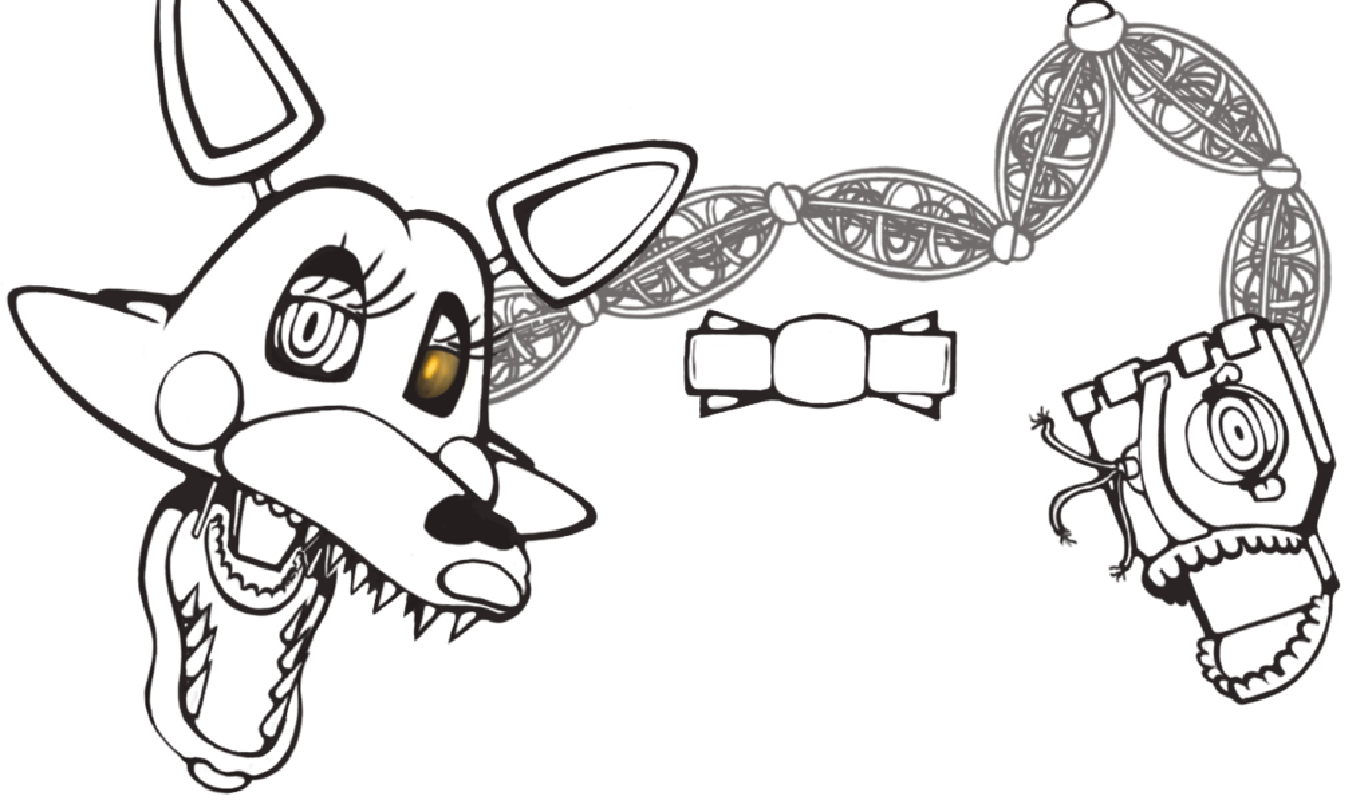 35 Awesome Photos Mangle Coloring Page Happy V Day Foxy X Mangle FNAF Fan Art By