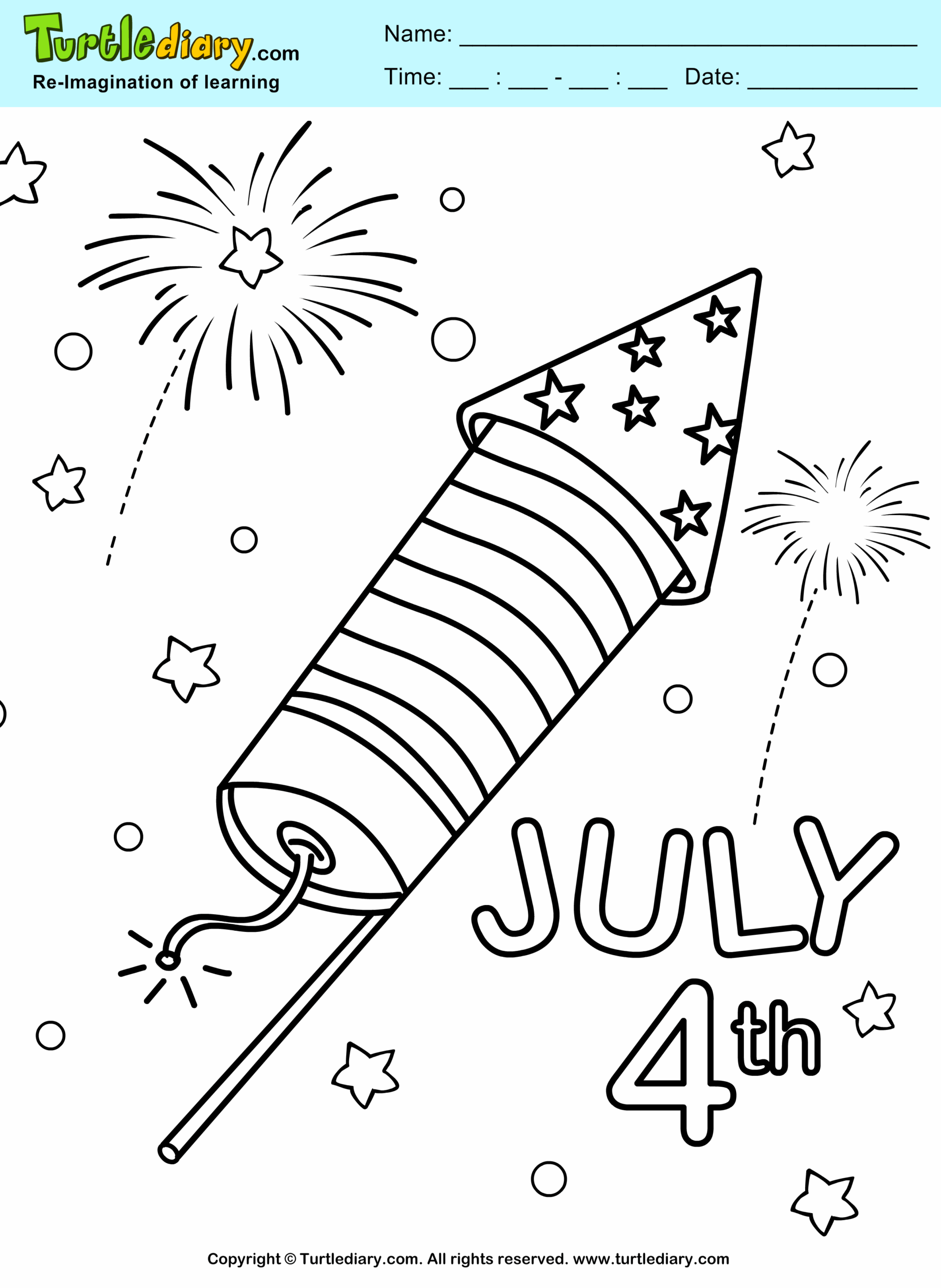 35 Free Printable July 4 Coloring Pages FrancescaElodie