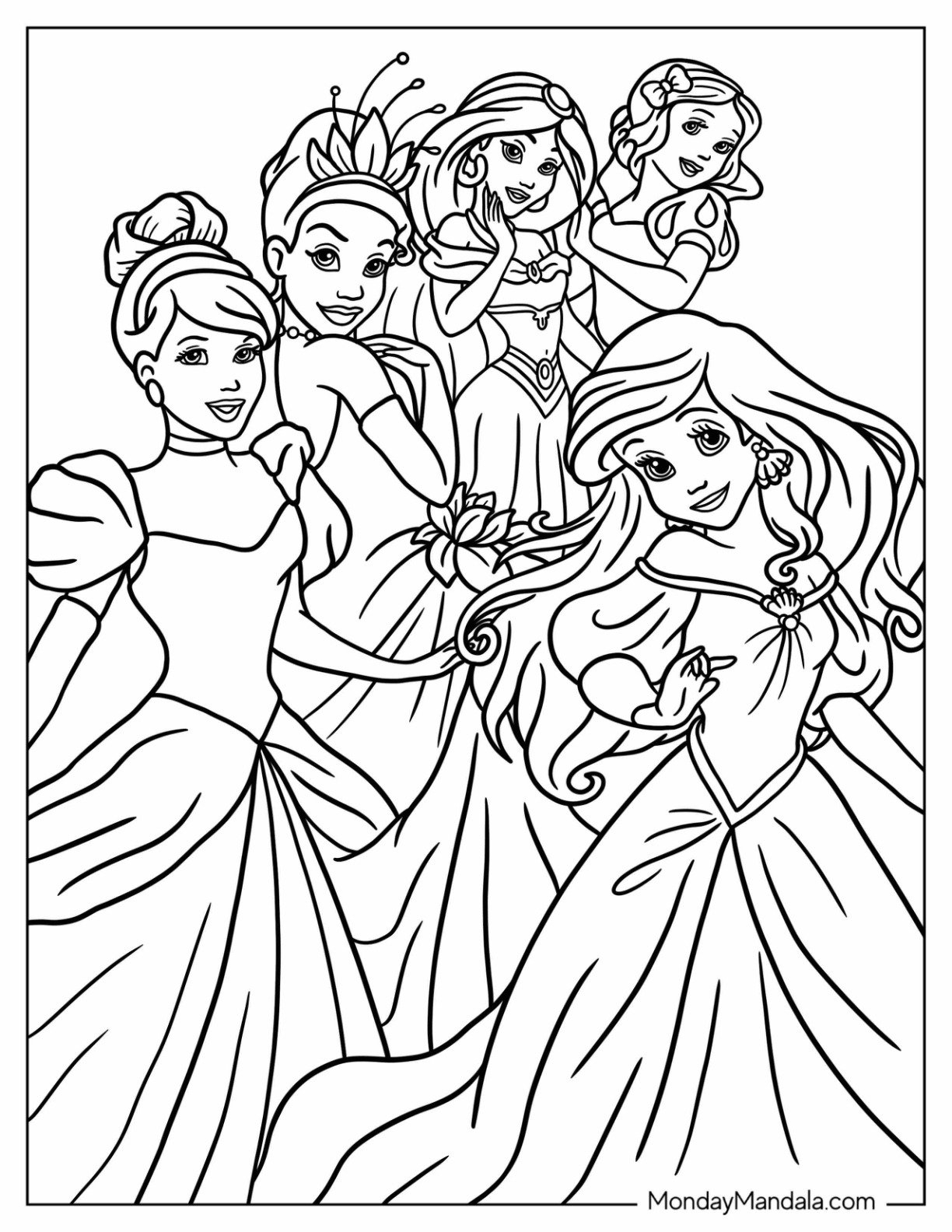 Princess Coloring Pages Pdf