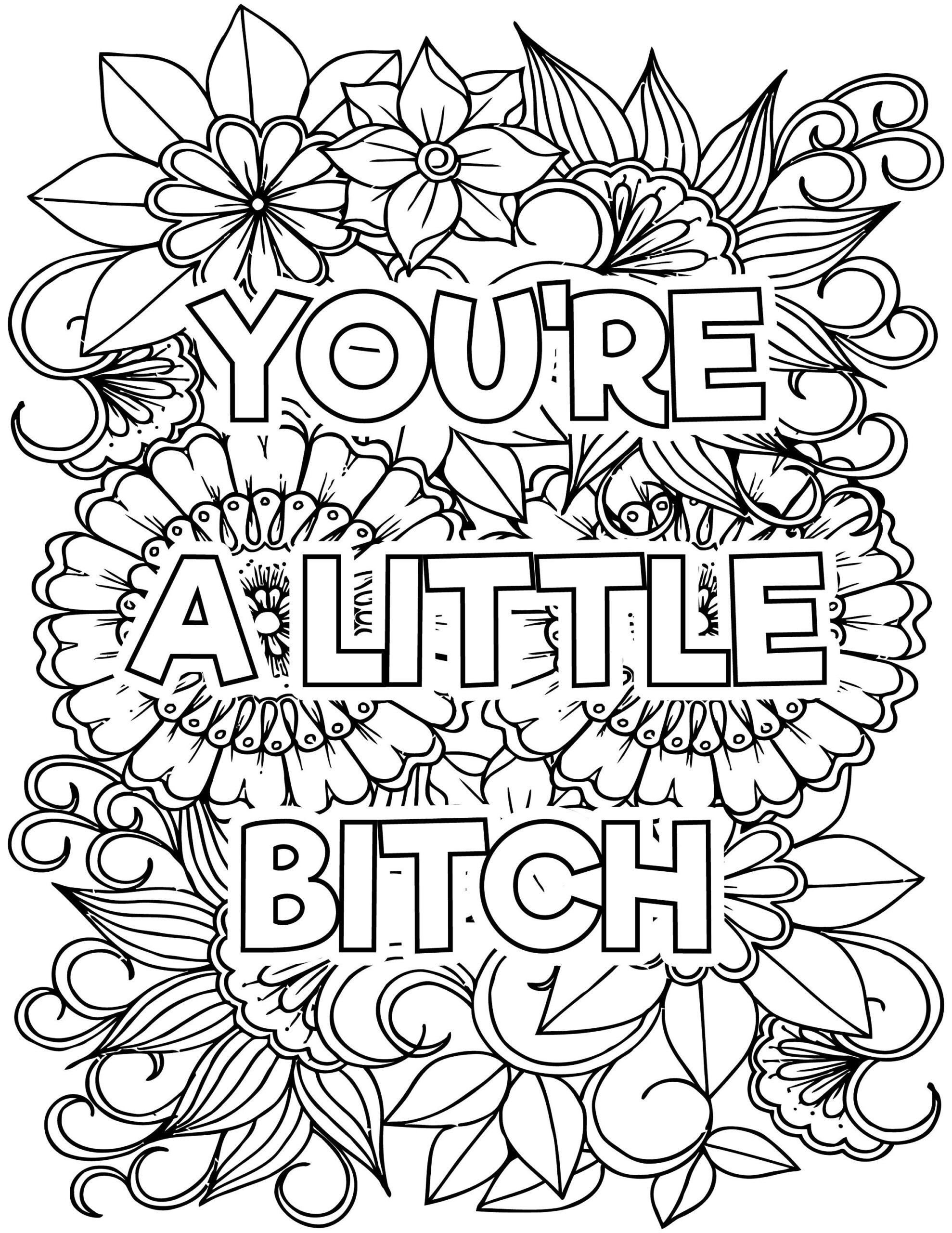 Cuss Words Coloring Pages