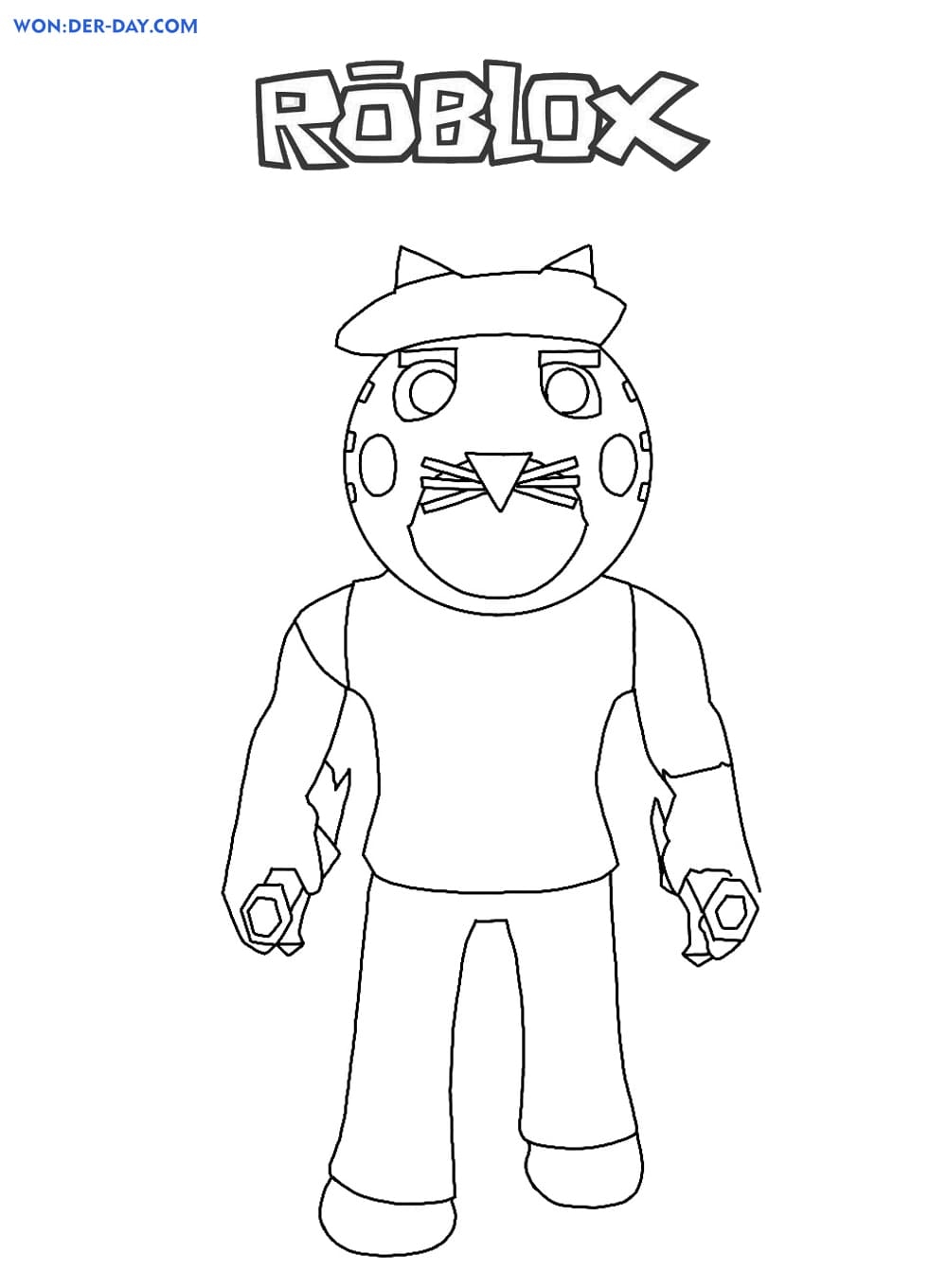 39 Printable Roblox Piggy Characters Coloring Pages Search Printable Coloring Worksheets