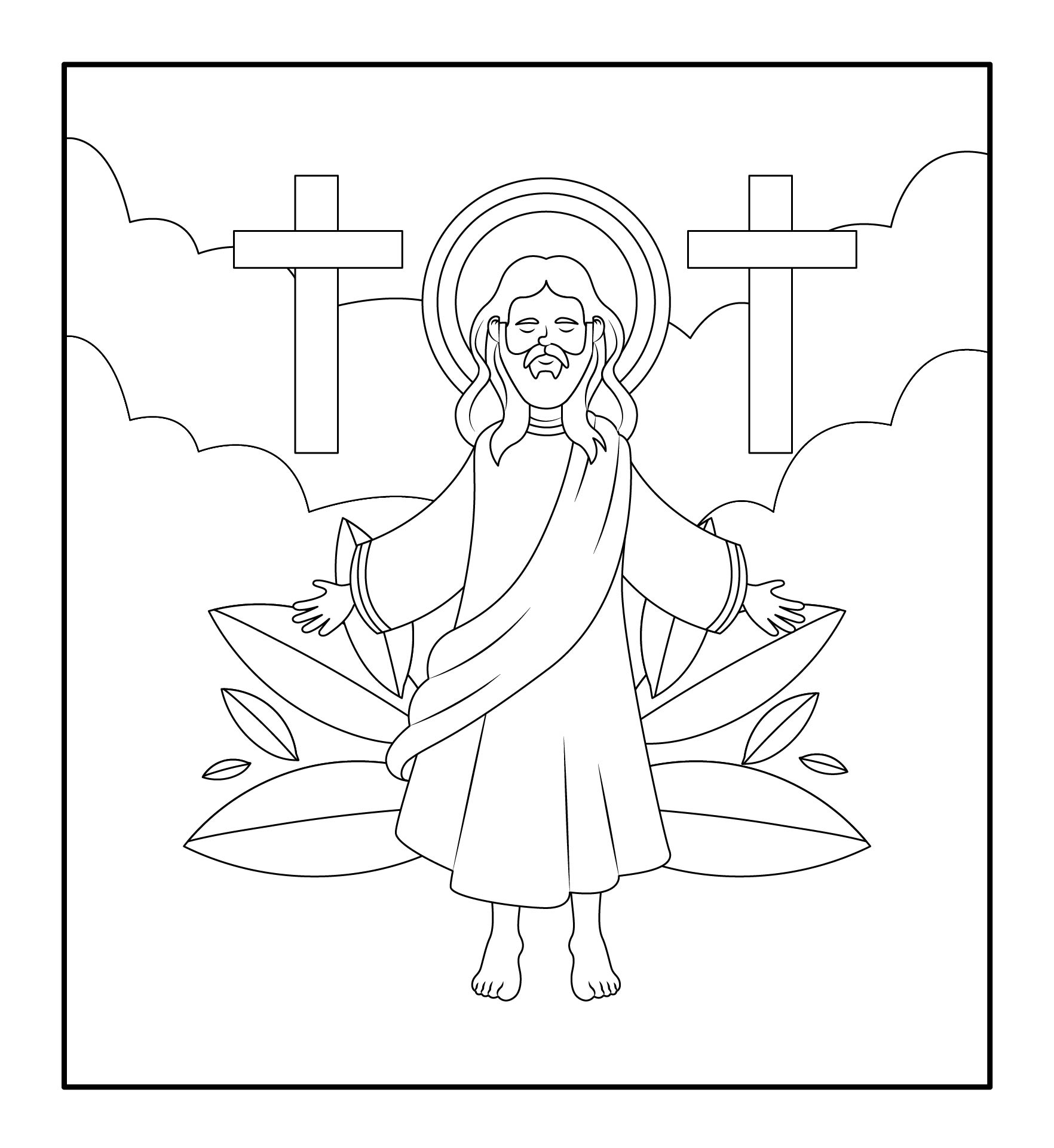 4 Best Images Of Christian Easter Coloring Pages Printable Free Printable Christian Easter