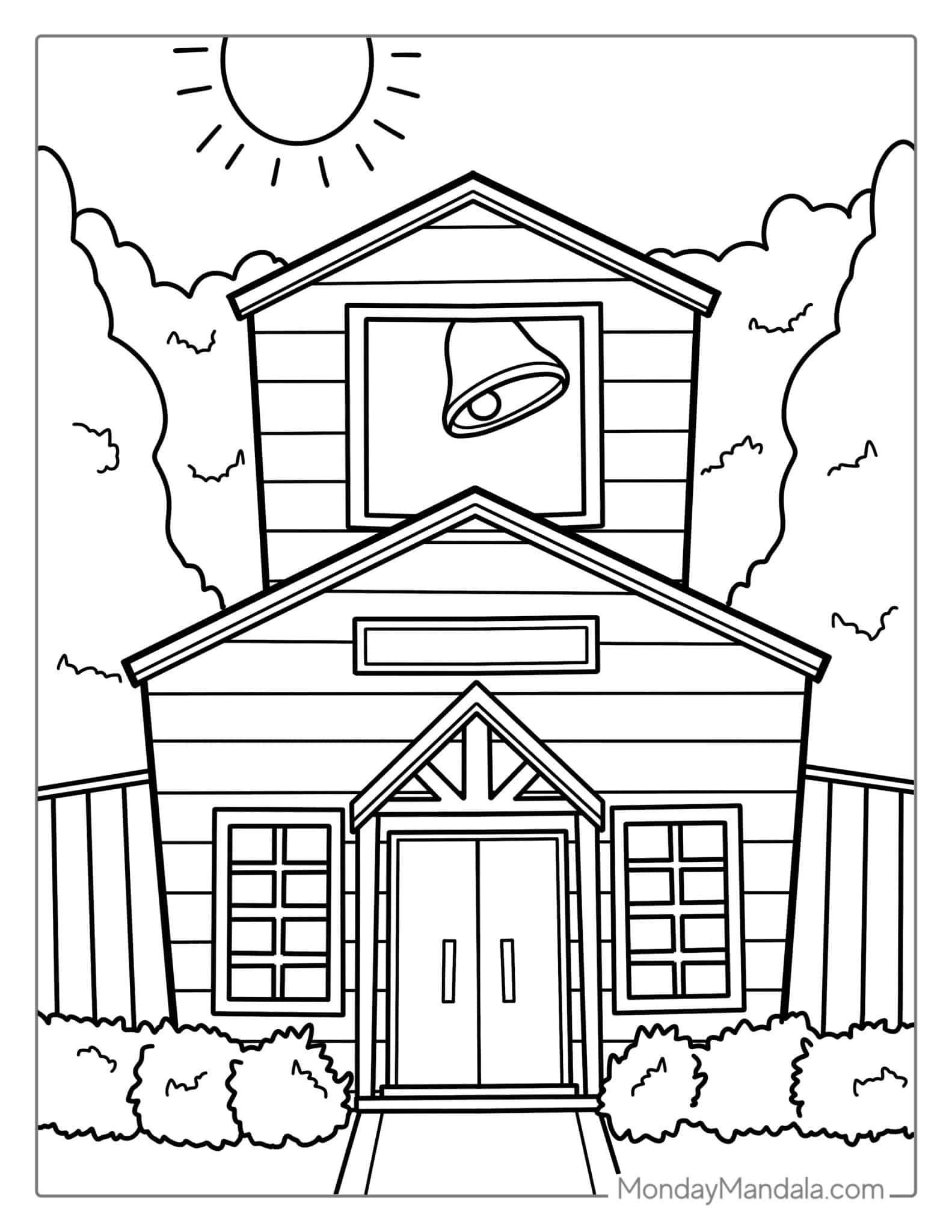 40 House Coloring Pages Free PDF Printables