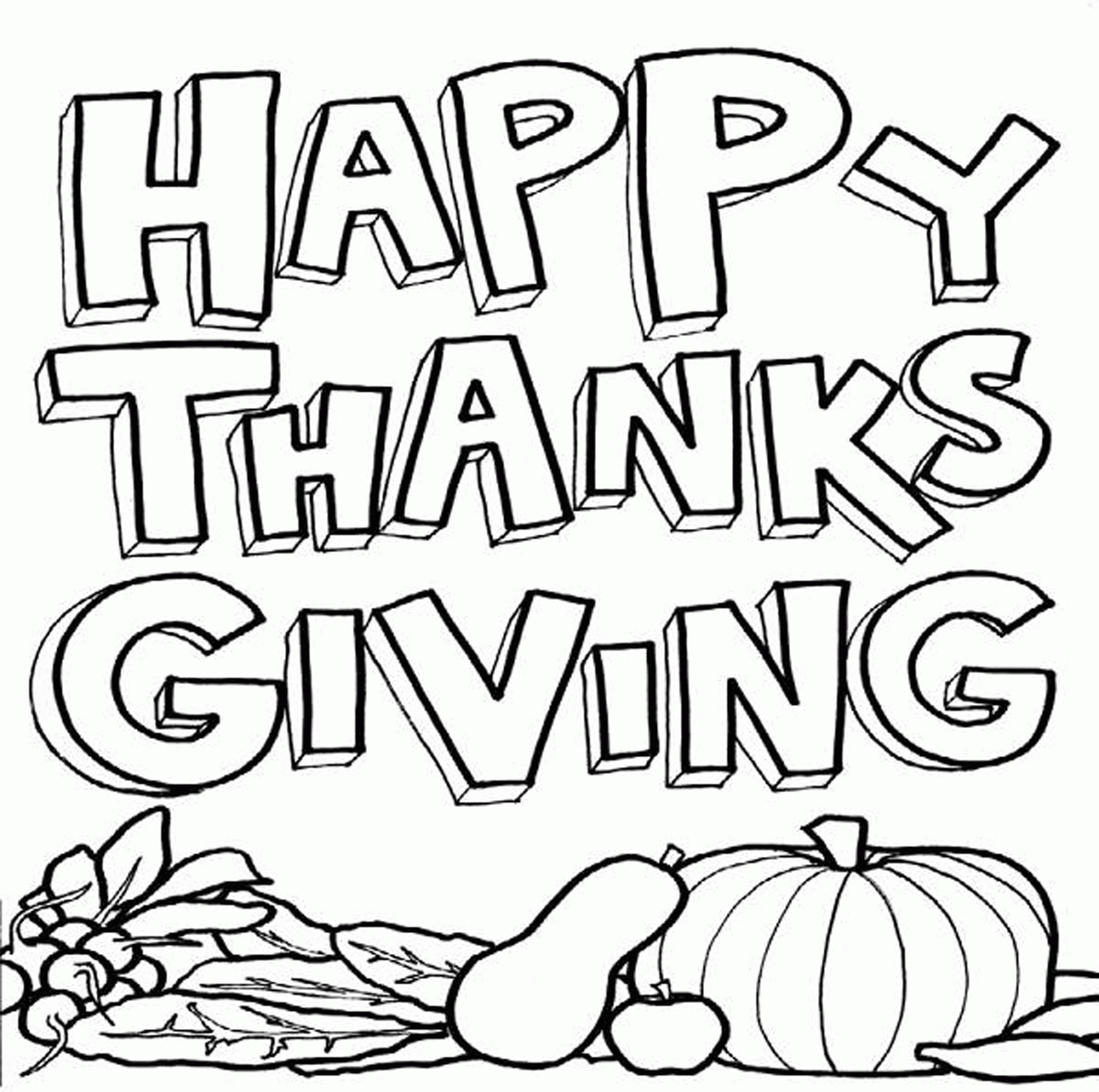 Thanksgiving Themed Coloring Pages