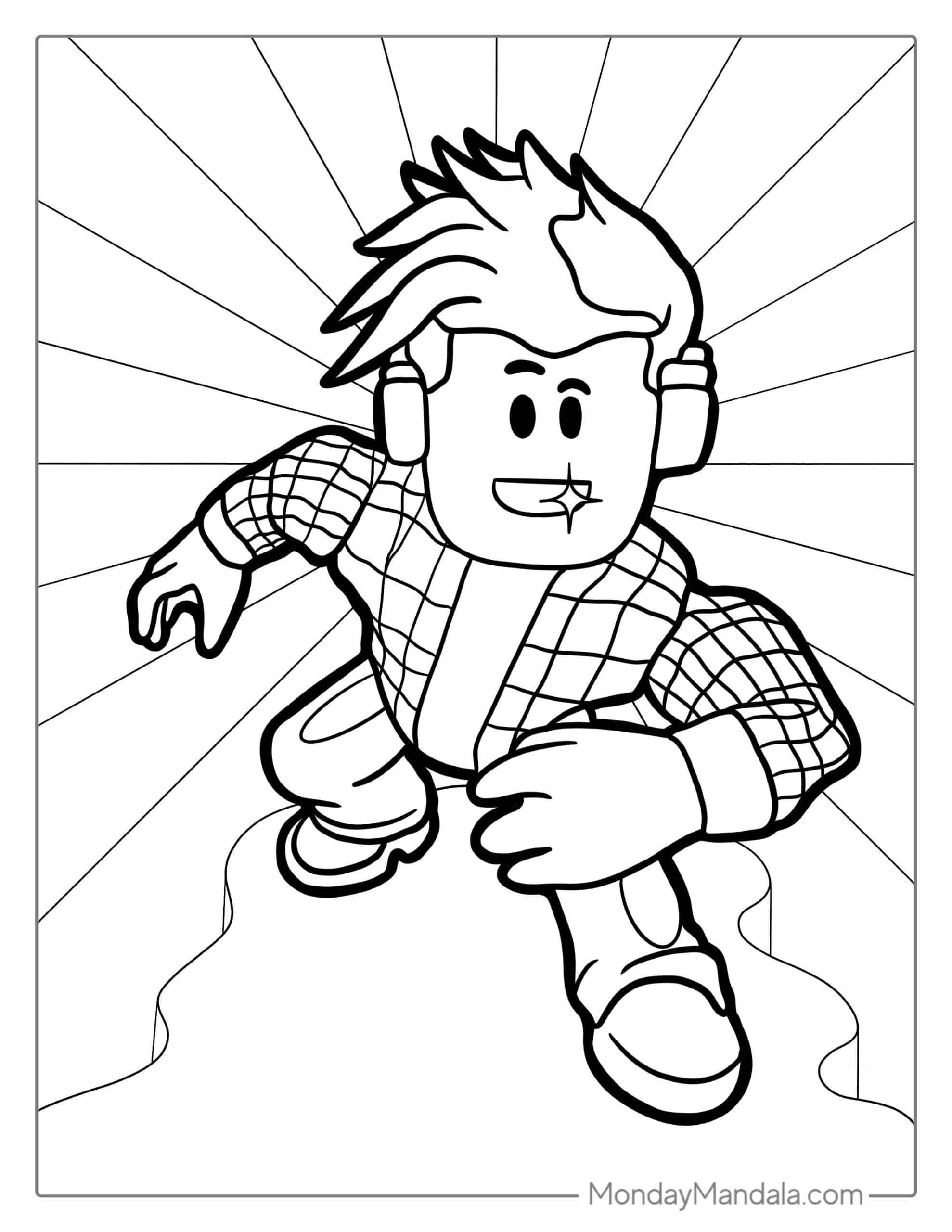 Free Roblox Coloring Pages