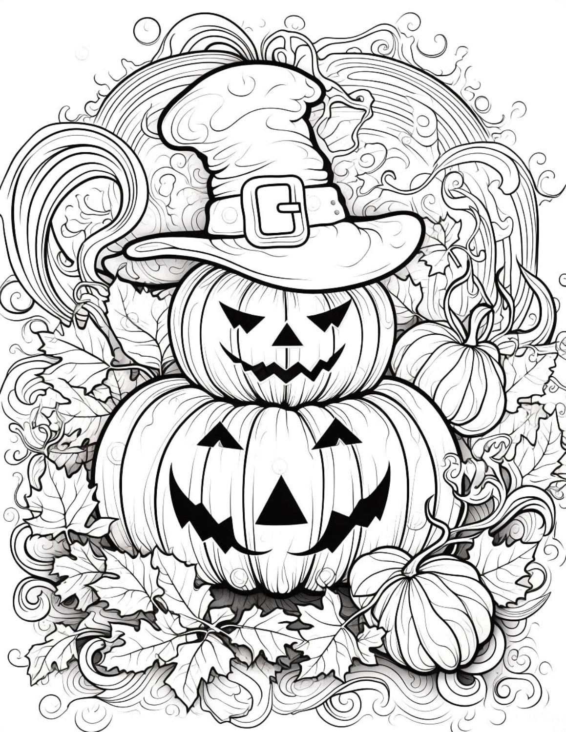43 Pumpkin Coloring Pages For Kids And Adults Our Mindful Life