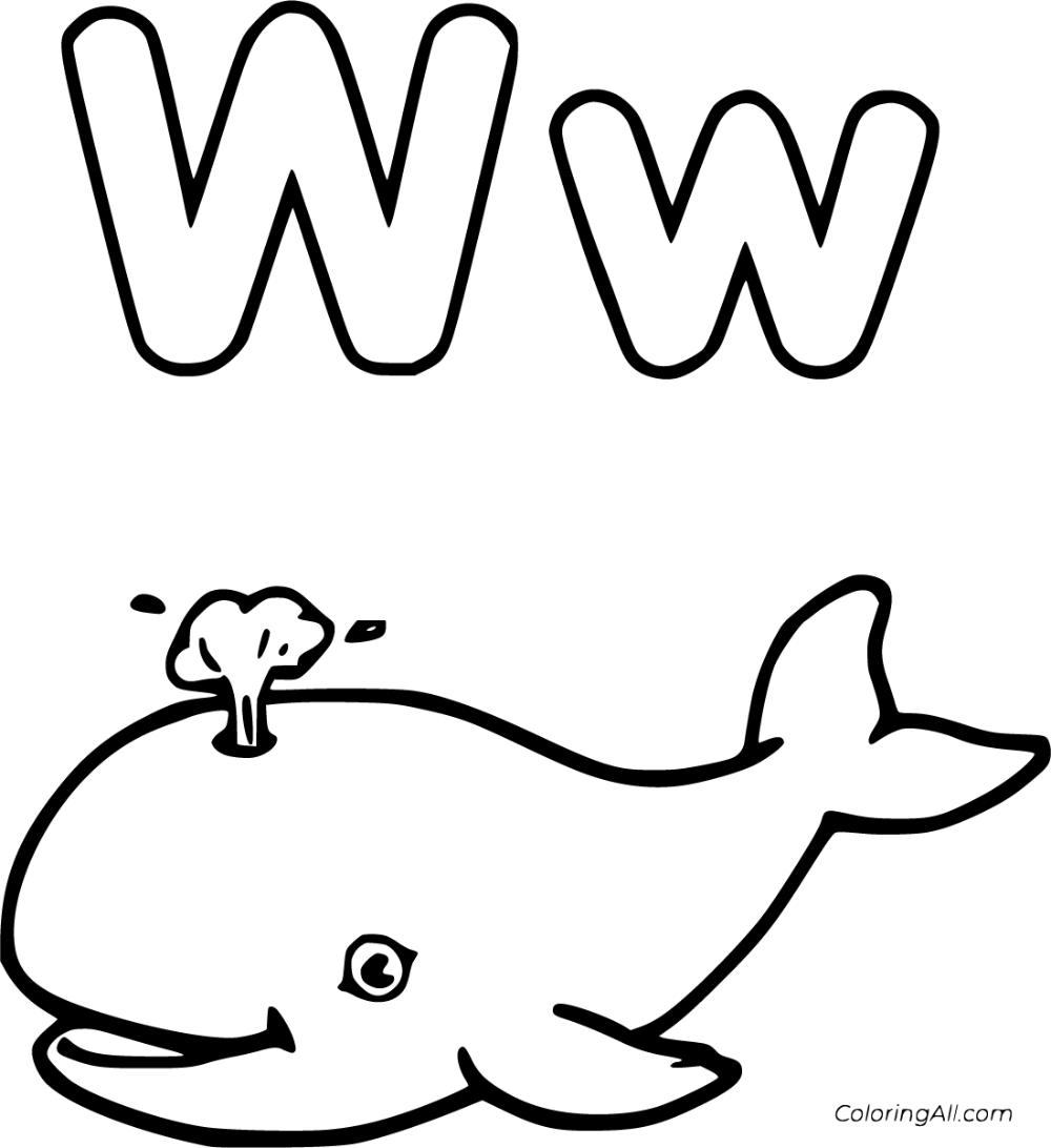 44 Free Printable Letter W Coloring Pages In Vector Format Easy To Print From Any Device And