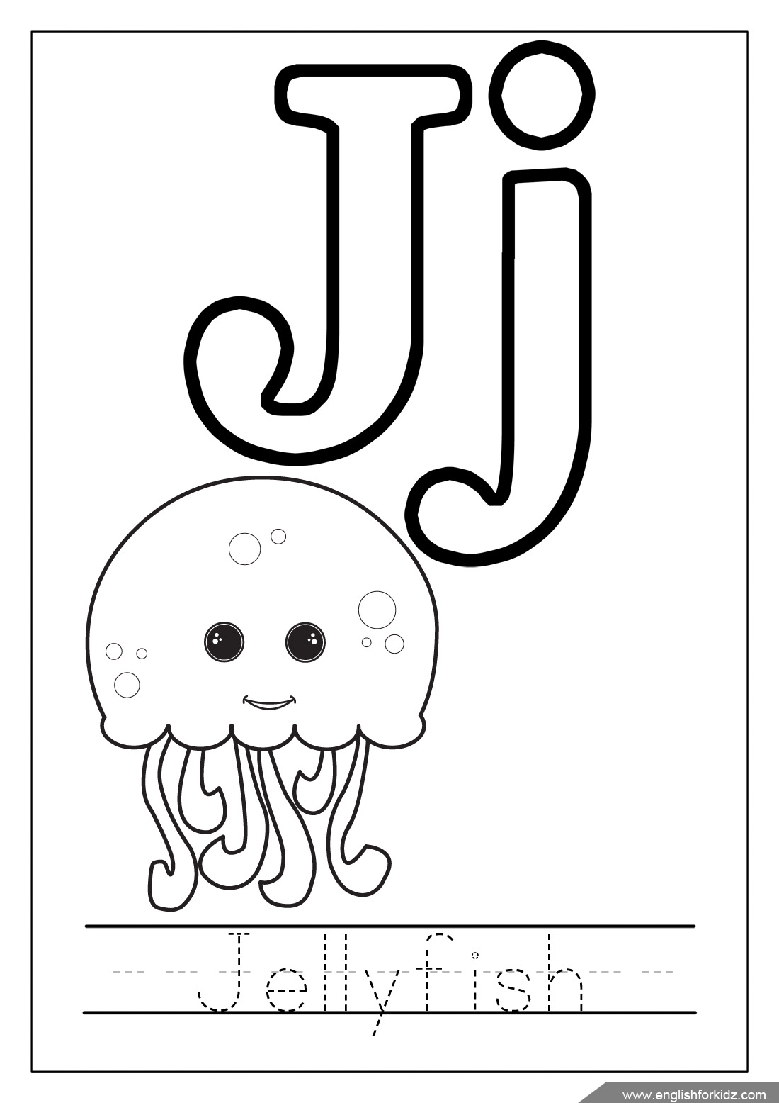 J Coloring Pages