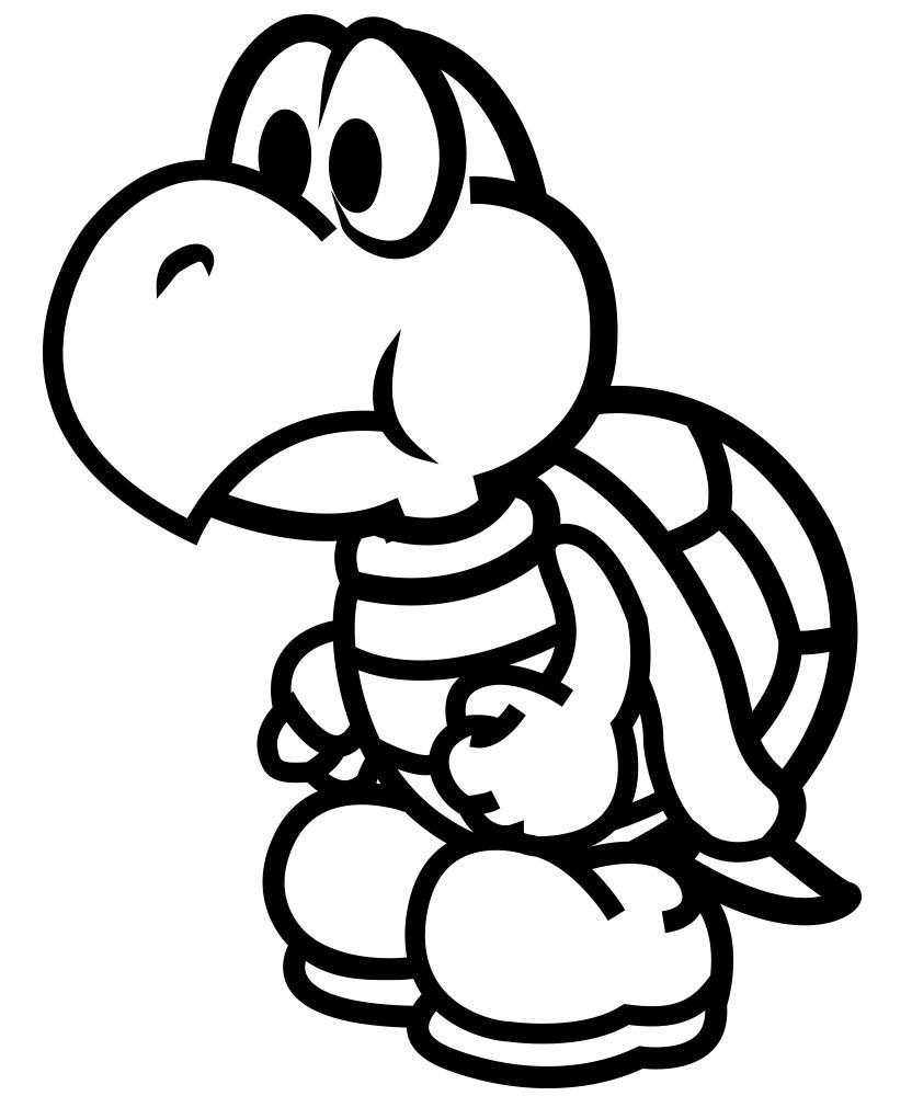 Paper Mario Coloring Pages