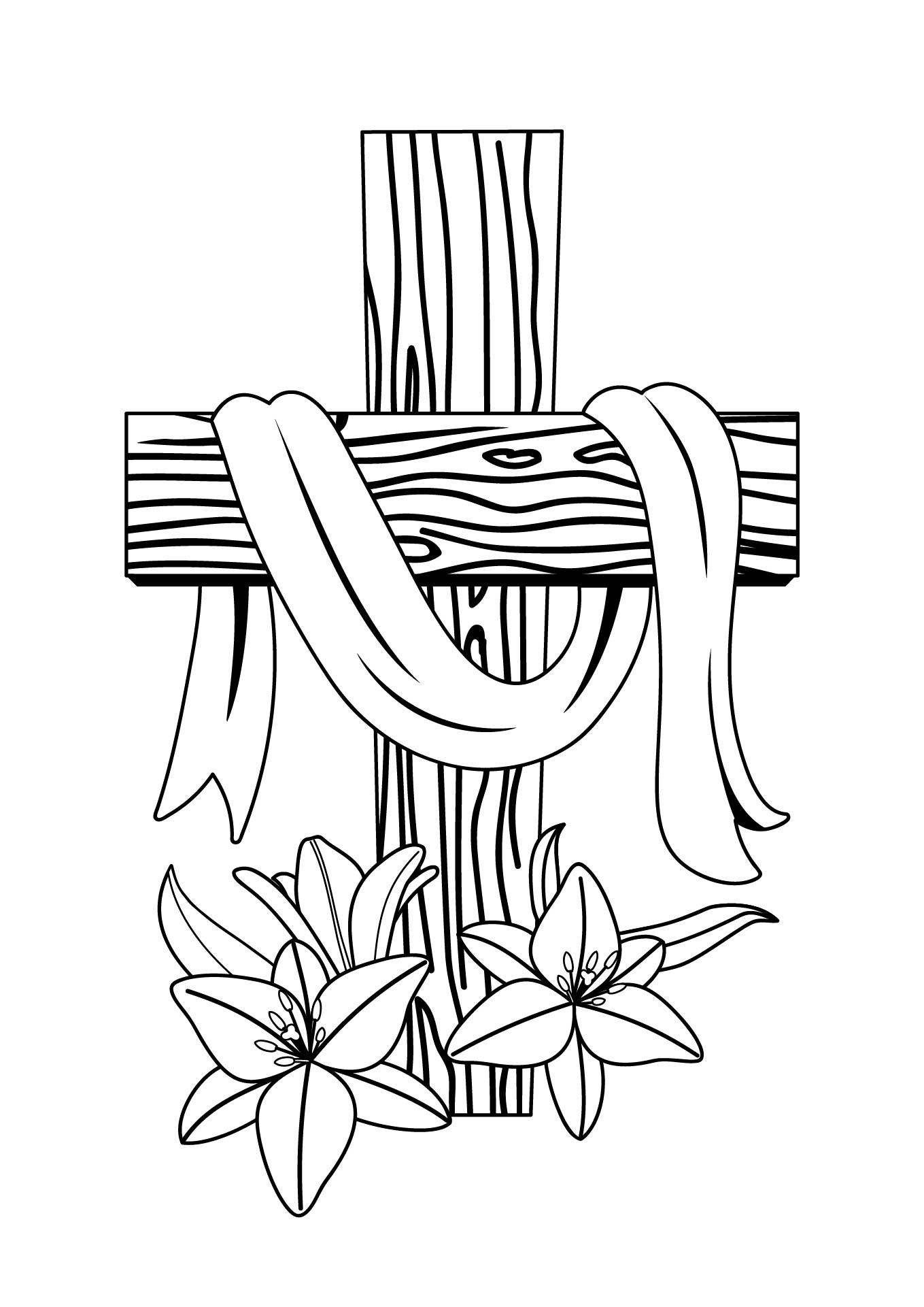 5 Best Images Of Adult Coloring Pages Free Printables Easter Cross Cross Coloring Pages