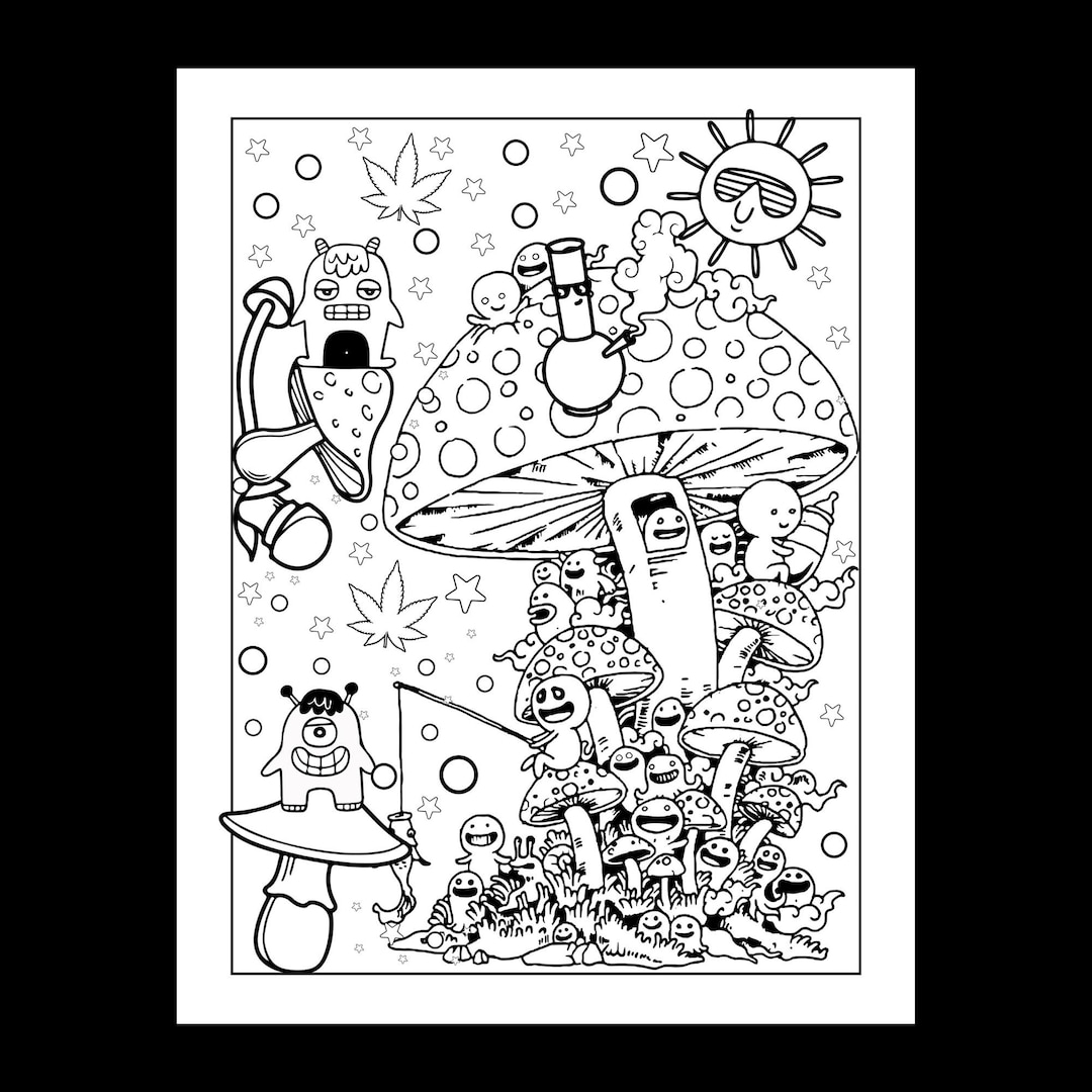 5 Rad Coloring Pages For Adults Etsy