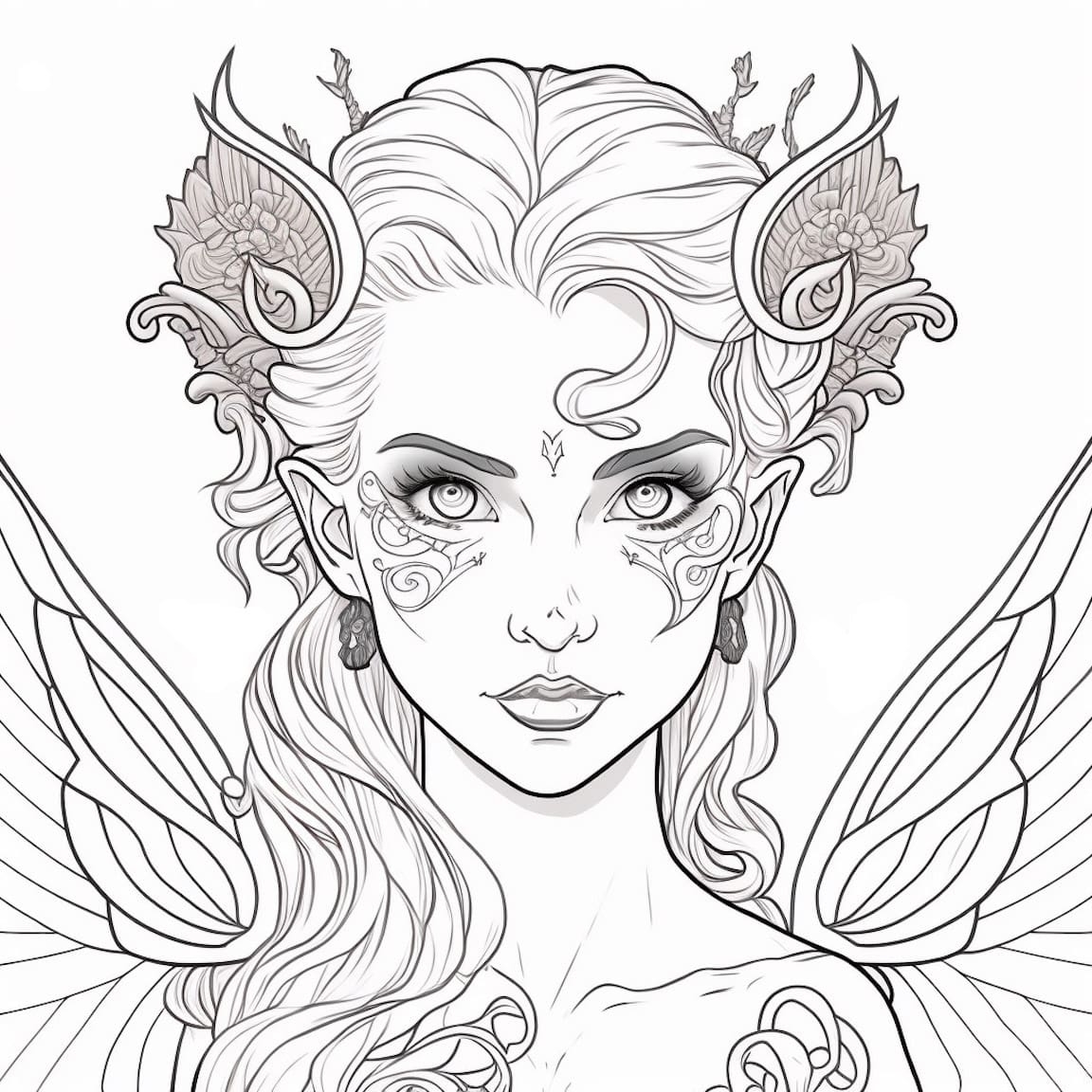 Coloring Pages For Adults Fairies