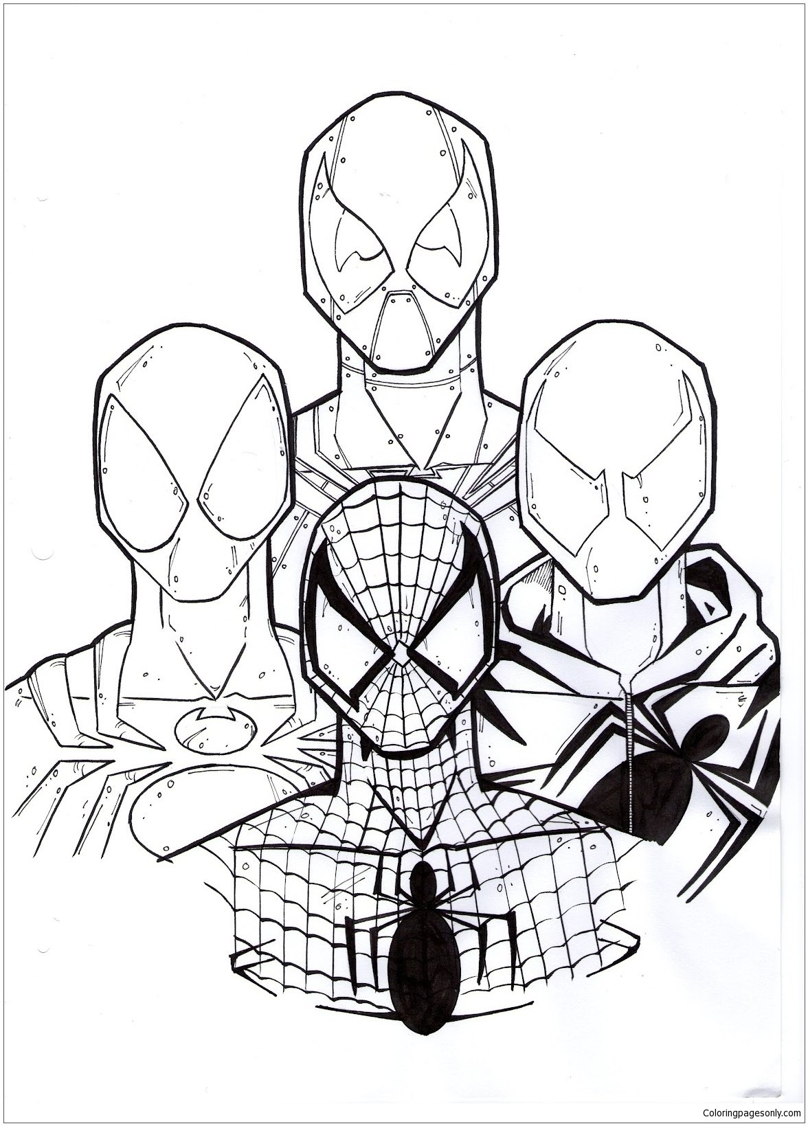 560 Deadpool Spiderman Coloring Pages Latest Coloring Pages Printable