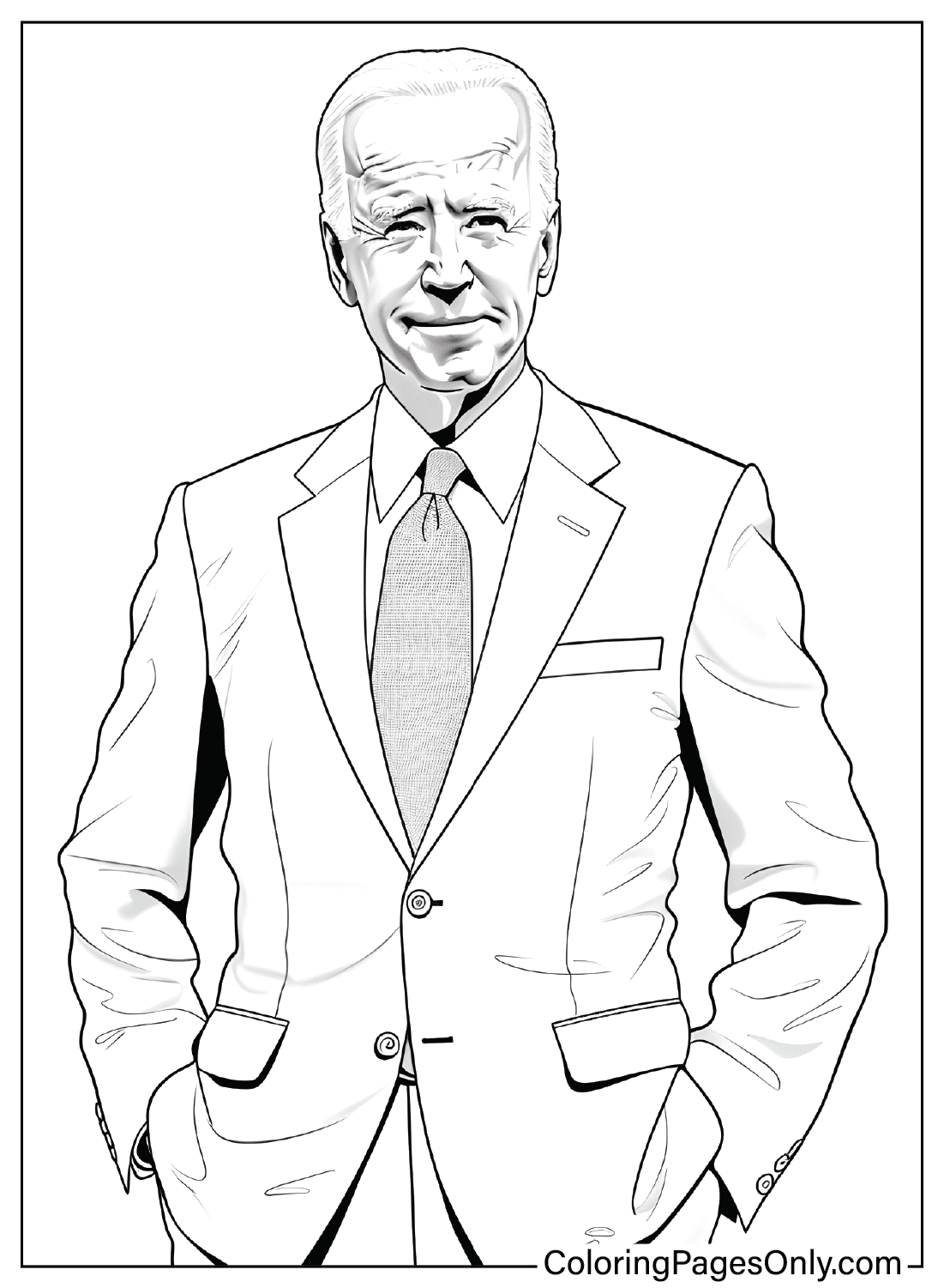 58 Joe Biden Coloring Pages ColoringPagesOnly
