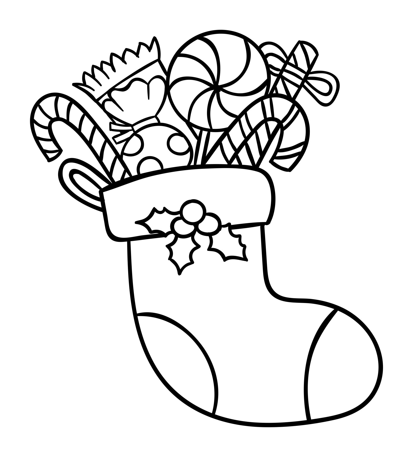 Christmas Coloring Pages Stocking