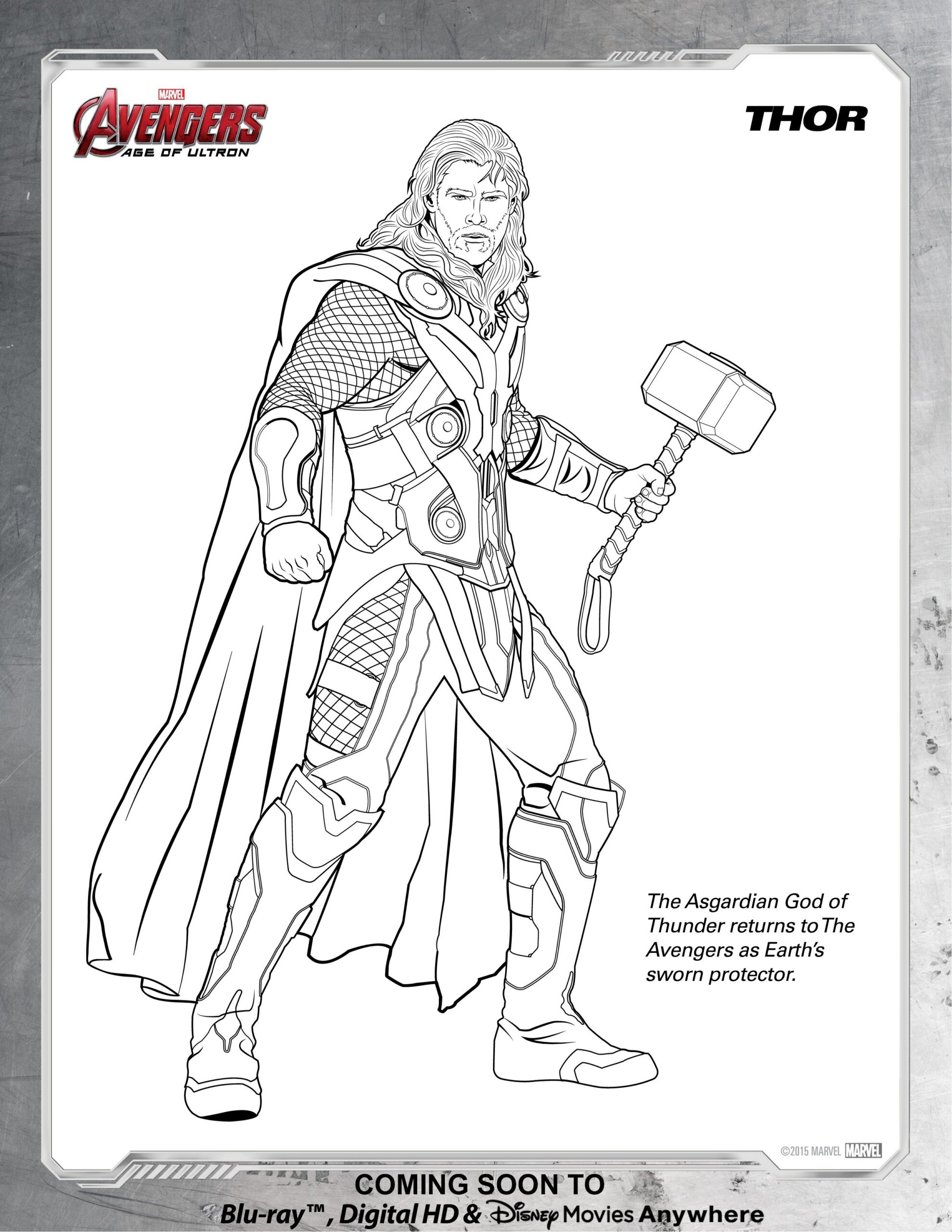 7 Thor Coloring Pages Printable References Cosjsma