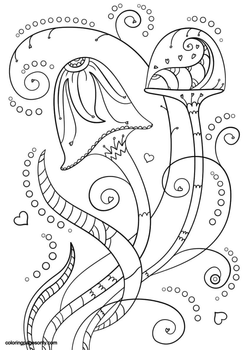 70 Trippy Coloring Pages ColoringPagesOnly