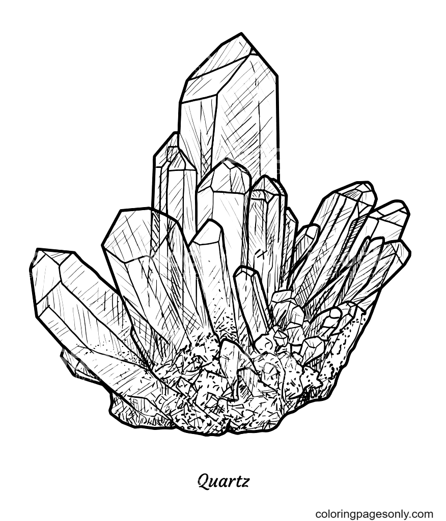 72 Crystal Coloring Pages ColoringPagesOnly