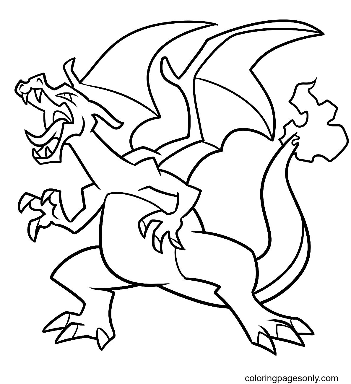 Charizard Pokemon Coloring Pages