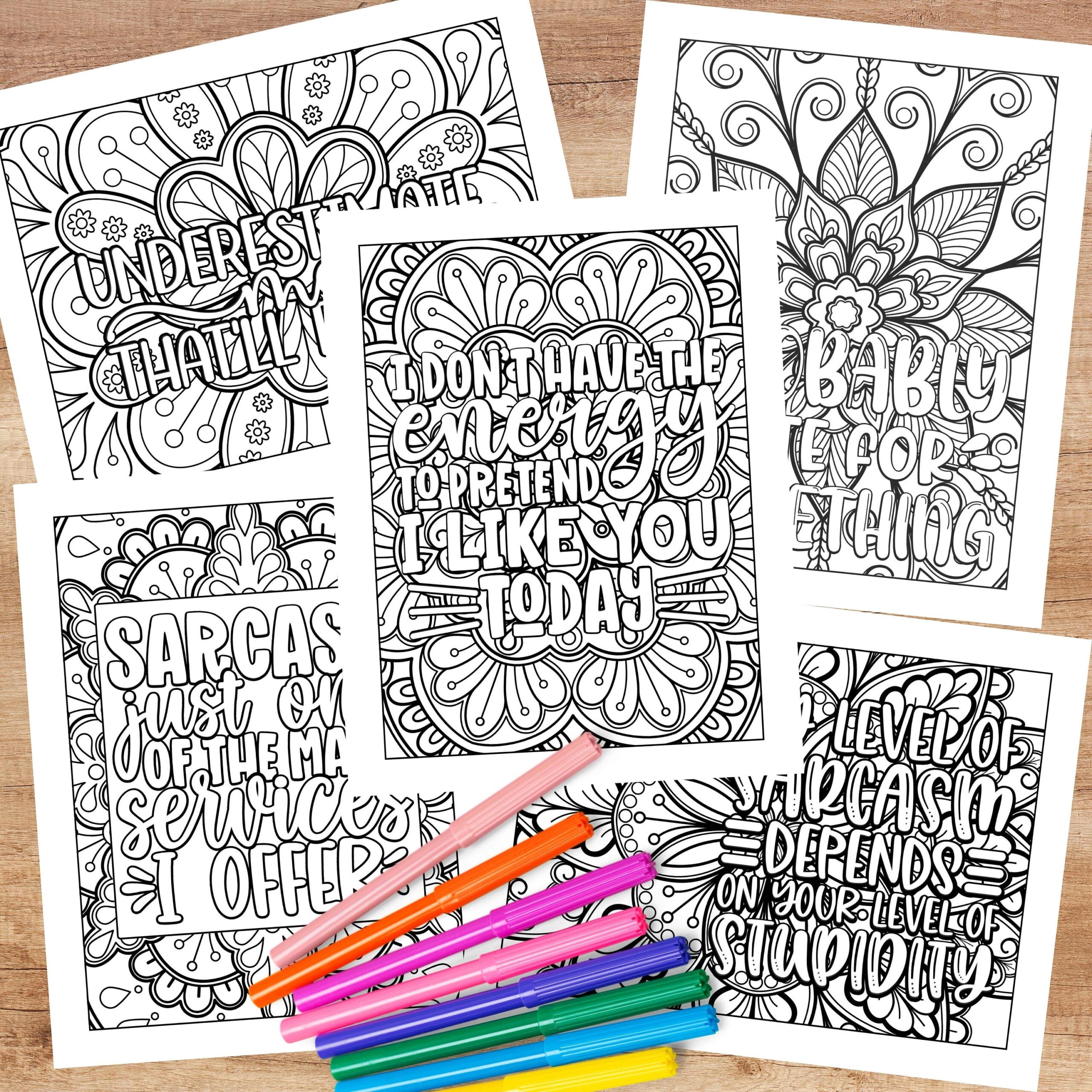 Funny Coloring Pages For Adults