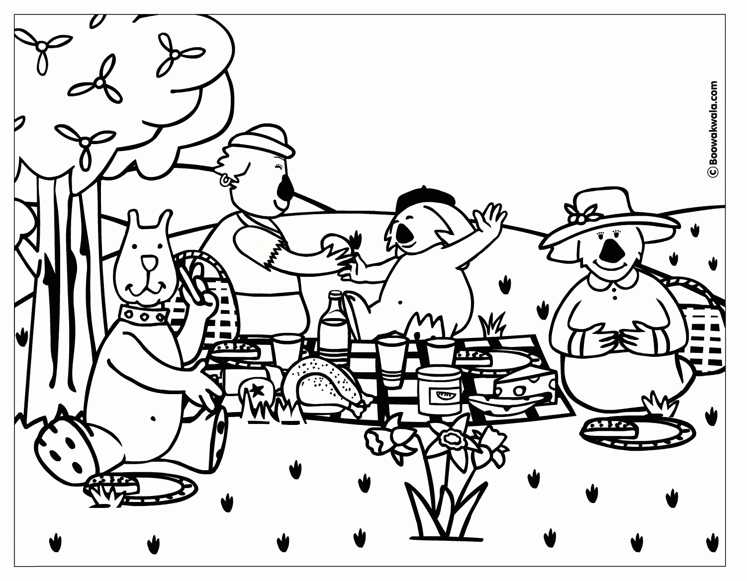 75 Teddy Bear Picnic Coloring Pages Gincoo Merahmf