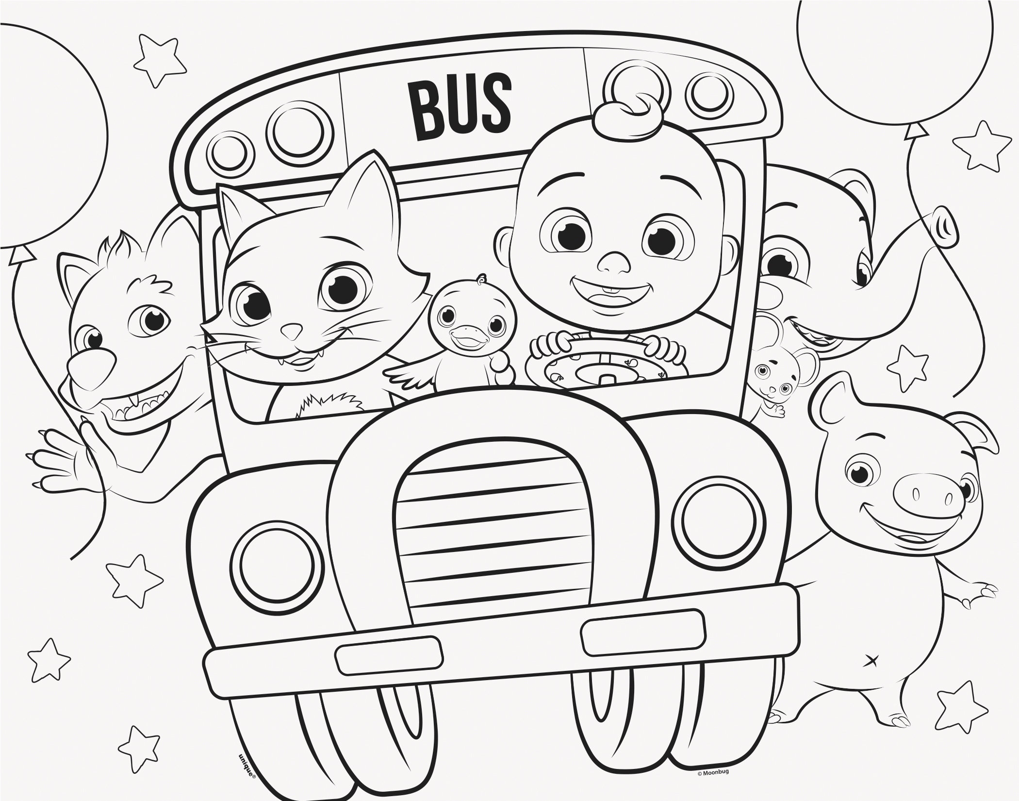 8 Cocomelon Coloring Paper Placemats Cocomelon Birthday Etsy Ireland