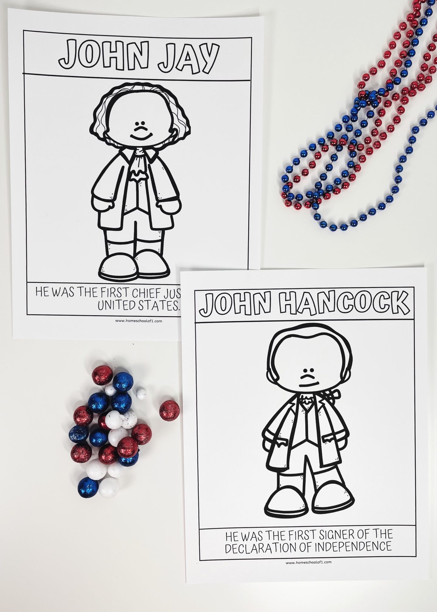 8 Free Founding Fathers Coloring Pages