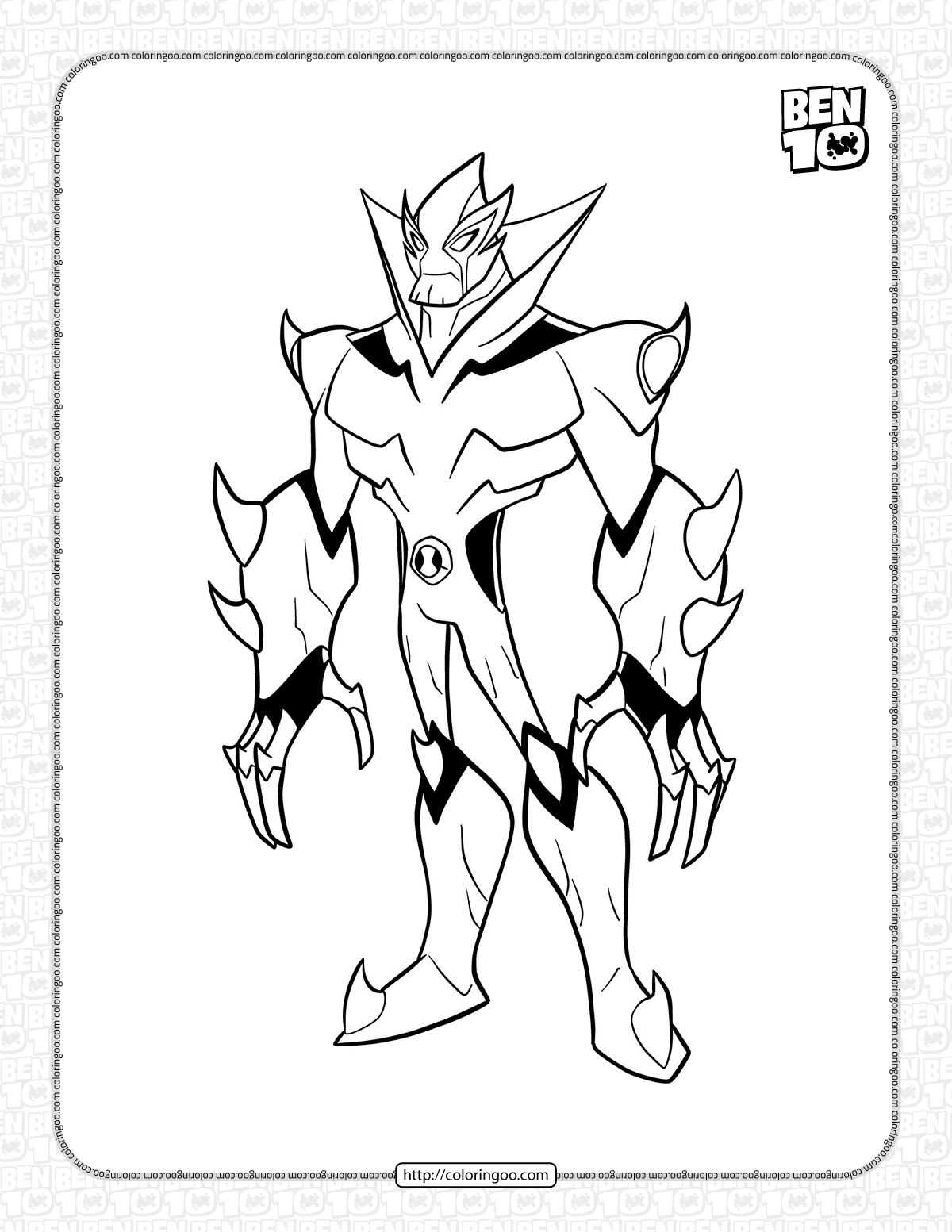 80 Ben 10 Coloring Pages Free Pdf Printables Artofit
