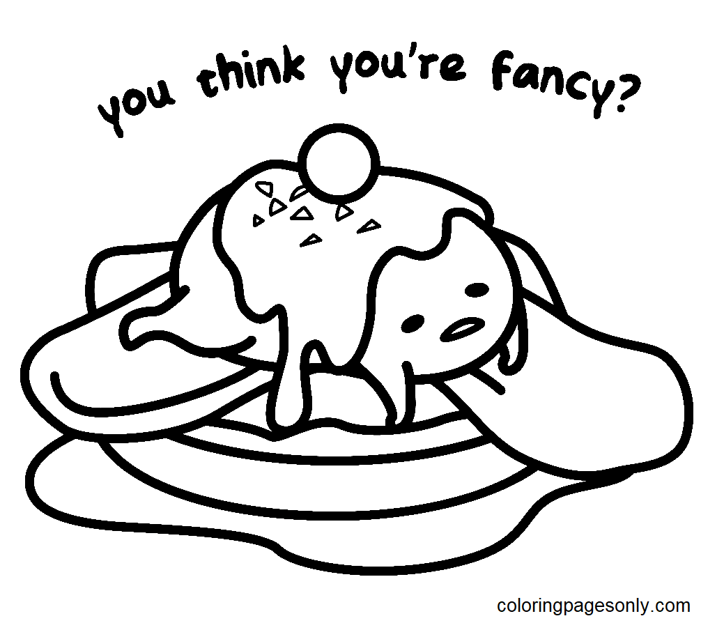 80 Gudetama Coloring Pages ColoringPagesOnly
