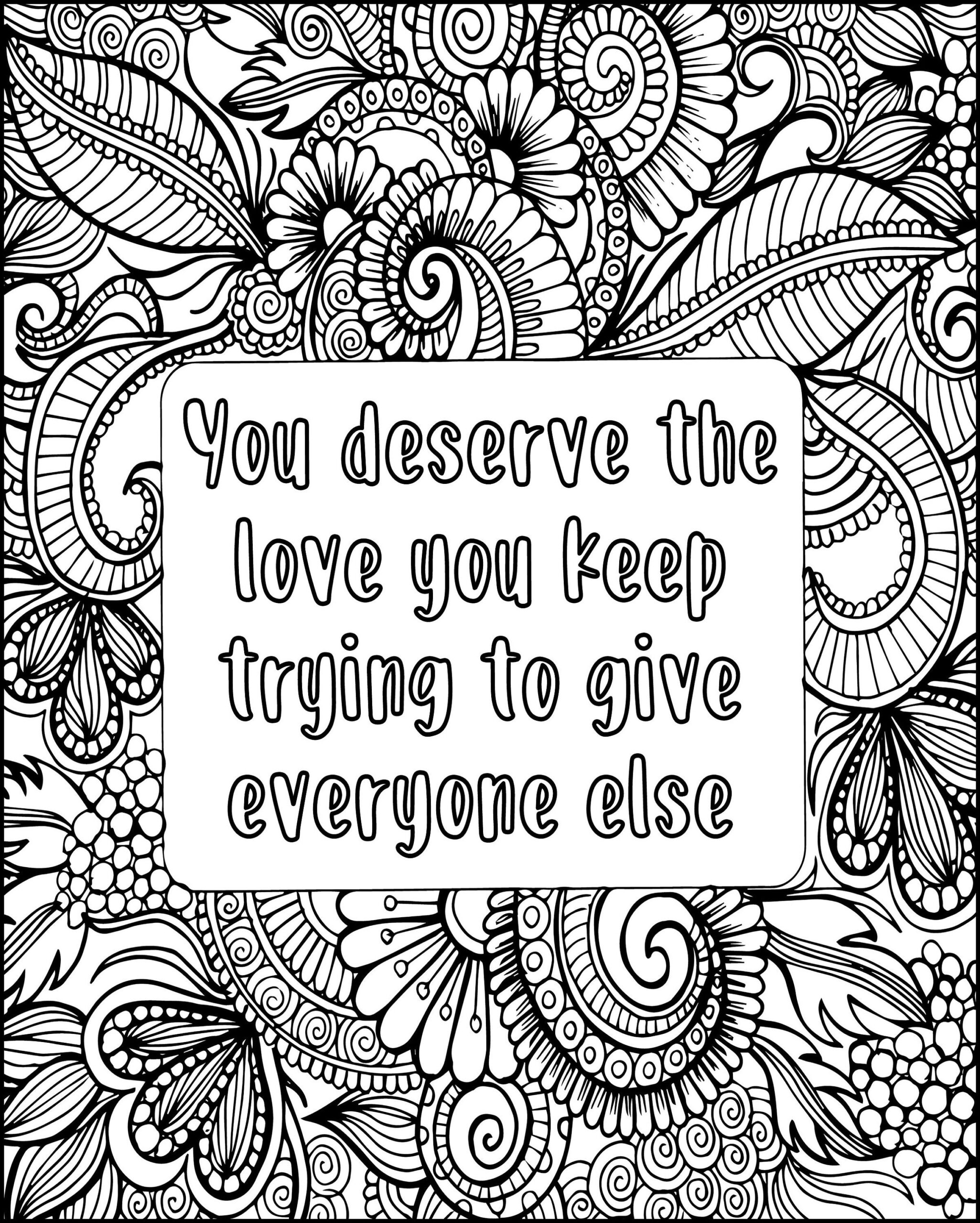 8400 Collection Coloring Pages Quotes For Adults To Print HD Coloring Pages Printable