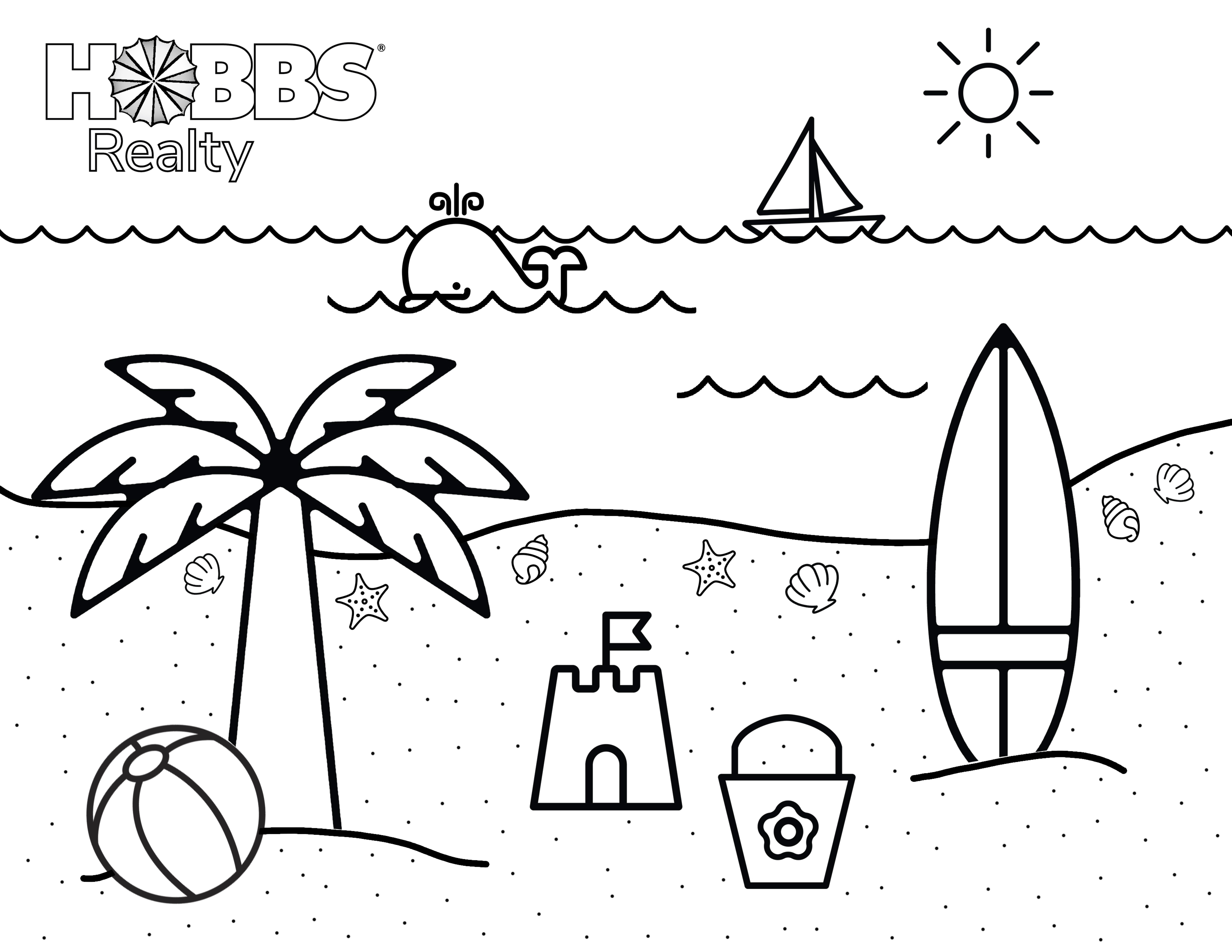 9 Best Picture Beach Coloring