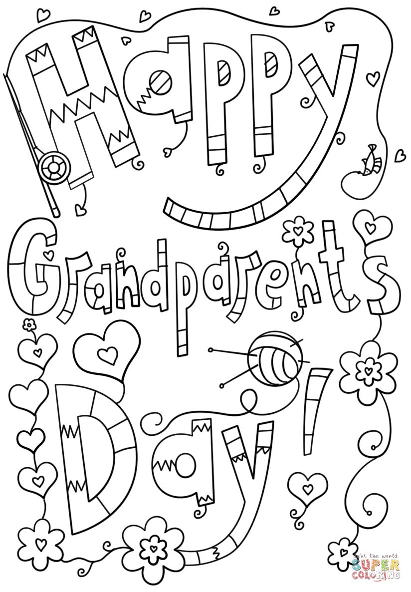 97 Free Printable Grandparents Day Coloring Pages