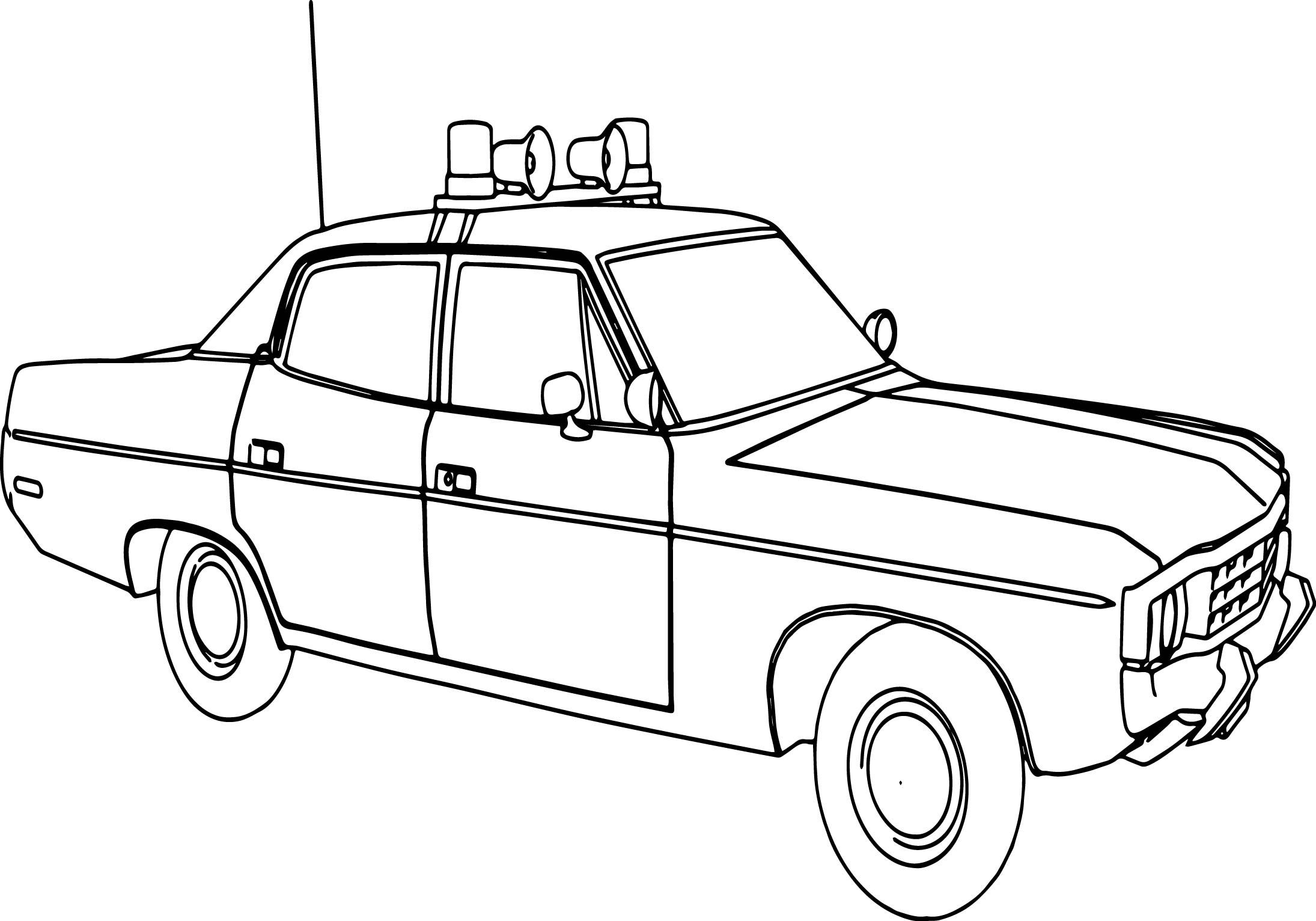 Police Truck Coloring Pages