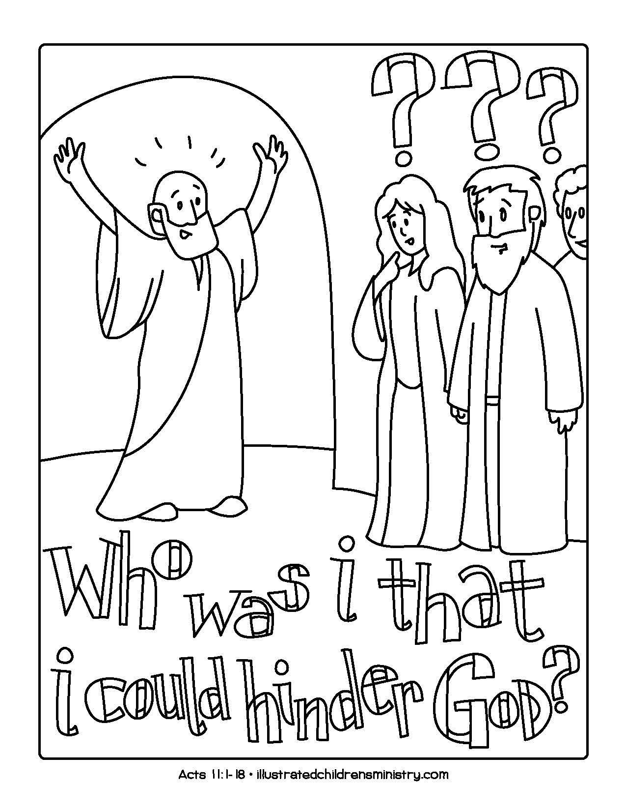 Acts Coloring Pages