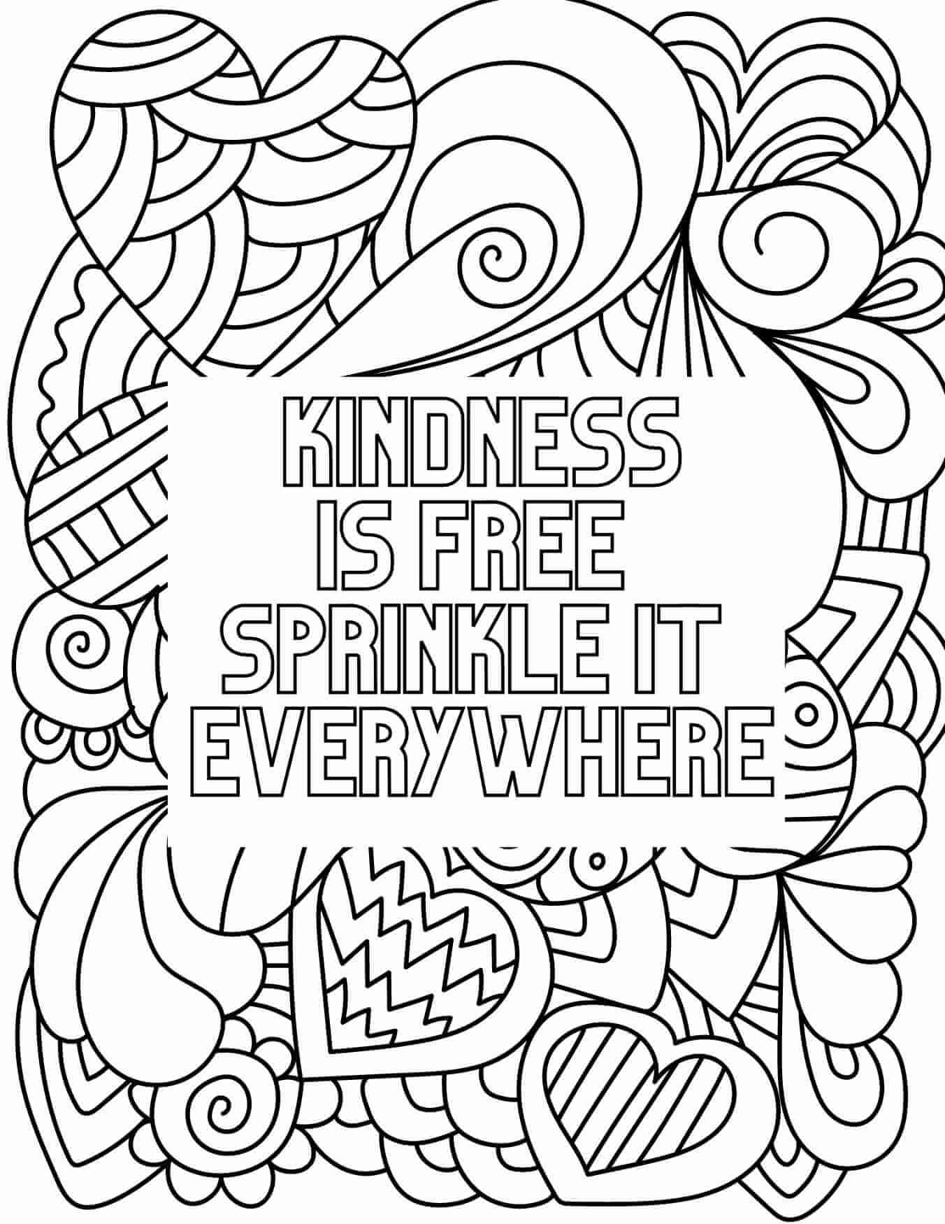 Acts Of Kindness Coloring Pages