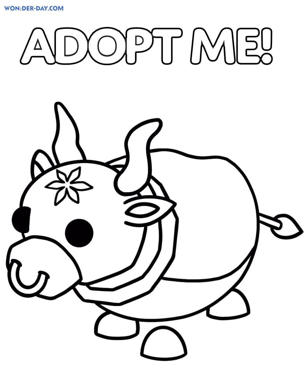 Adopt Me Pets Coloring Pages Printable Printable Templates