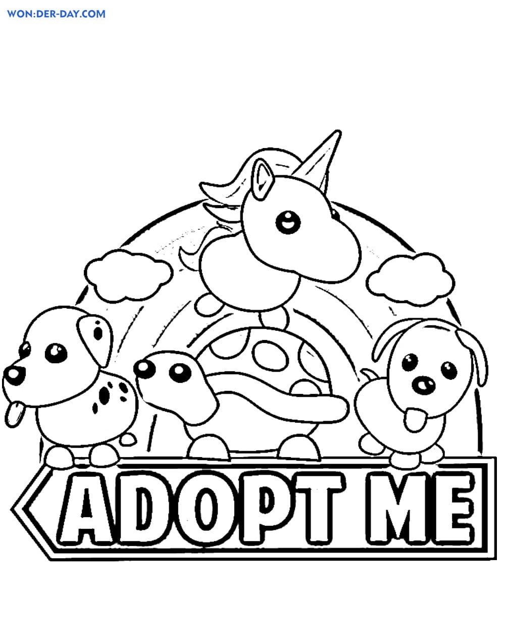 Adopt Pets Coloring Pages