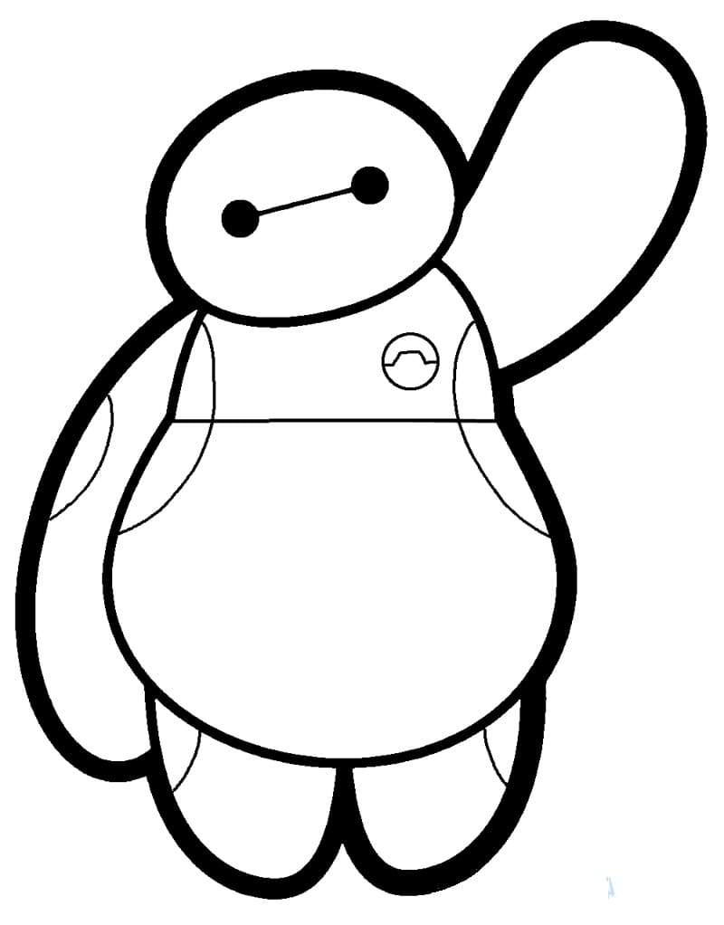 Adorable Baymax Coloring Page Download Print Or Color Online For Free