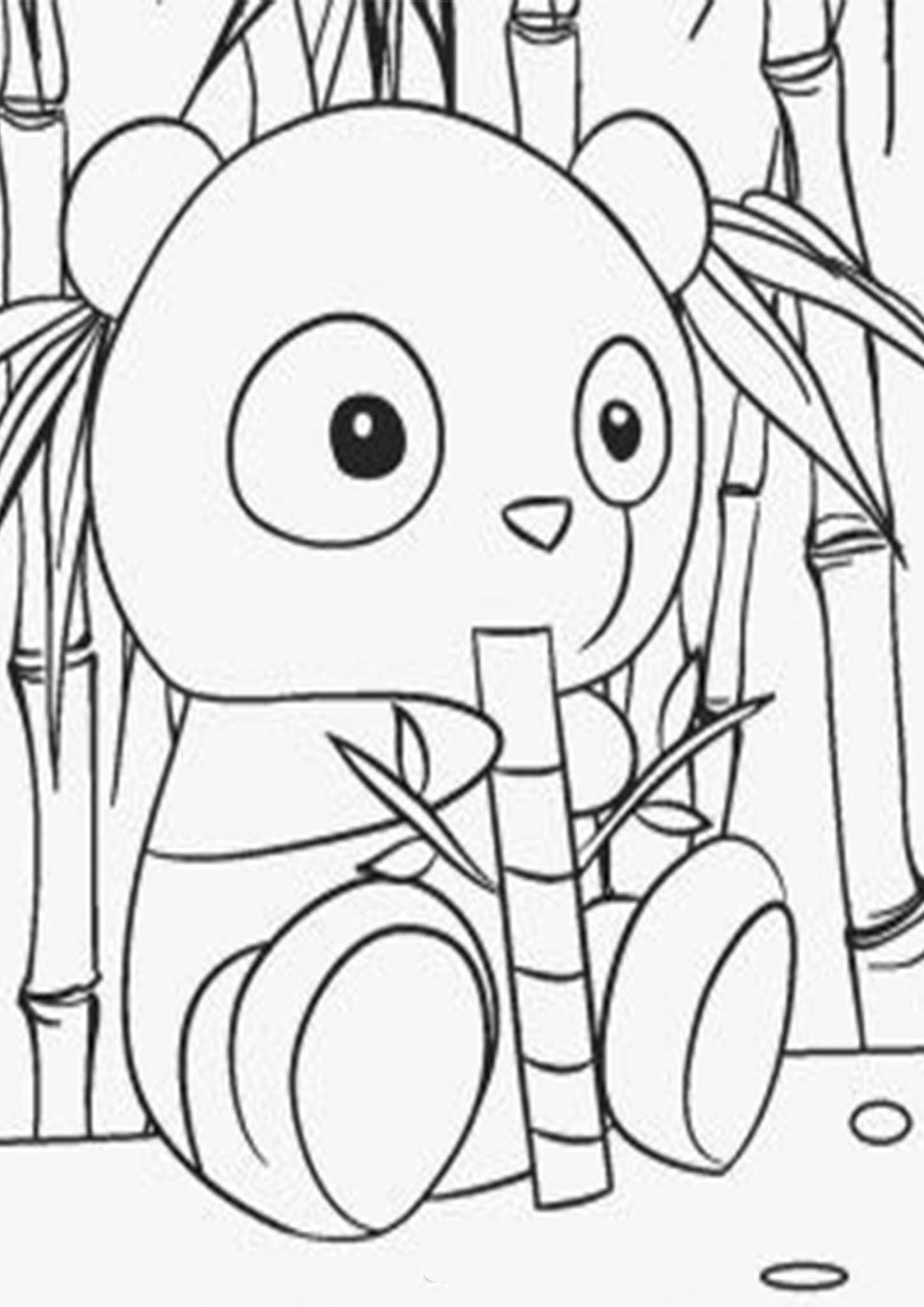 Cute Panda Coloring Pages