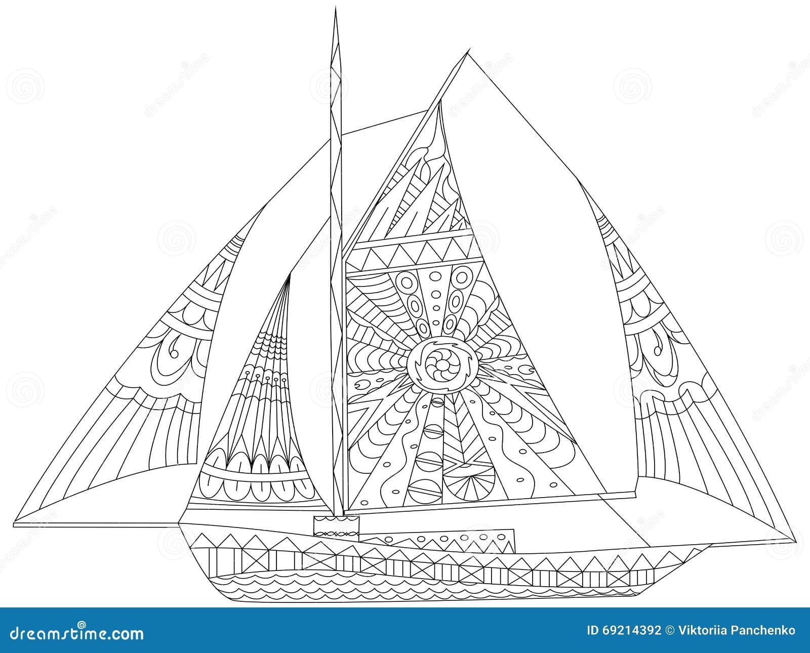 Sailboat Coloring Pages For Adults