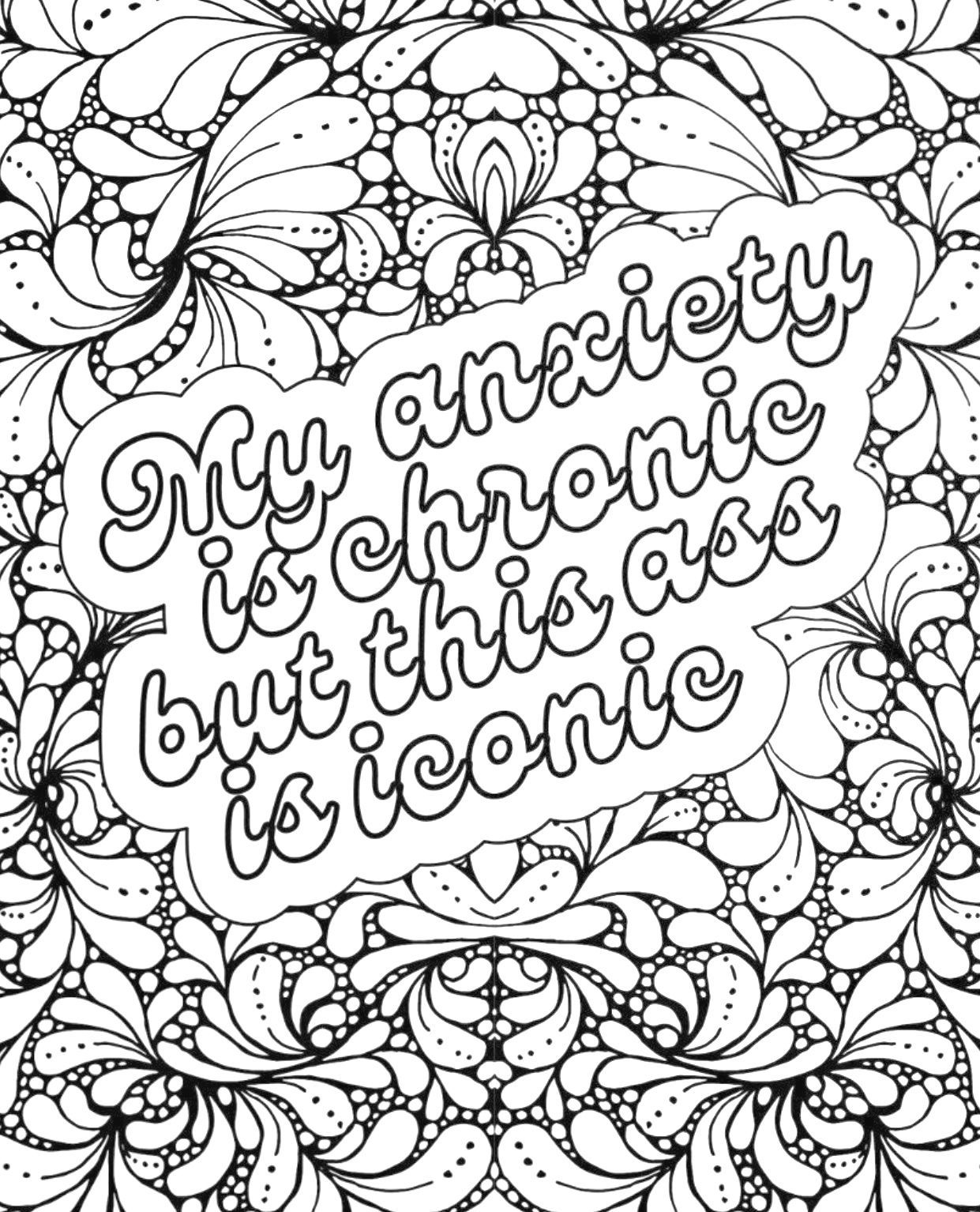Adult Coloring Pages Books In 2024 Words Coloring Book Swear Word Coloring Book Swear Word
